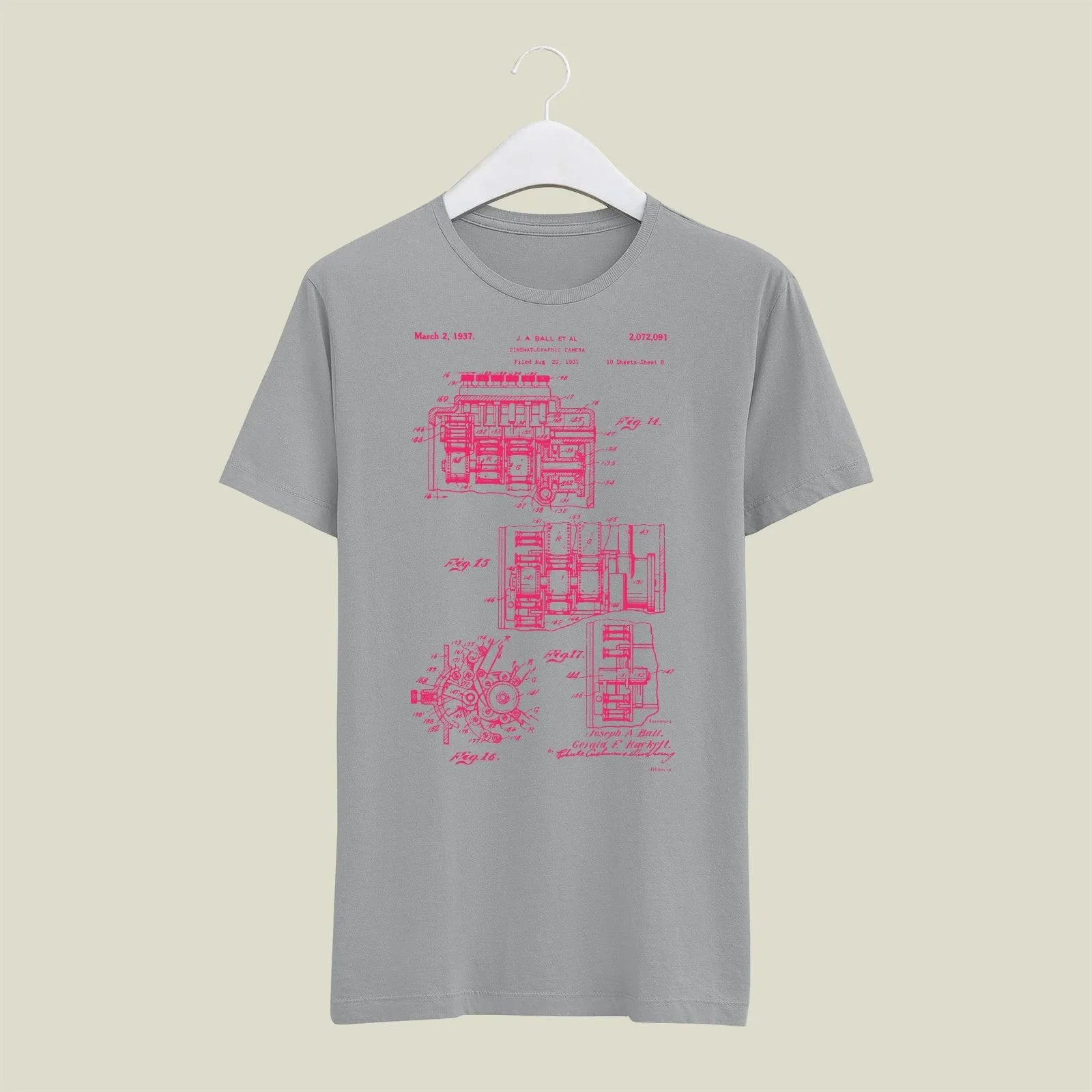 Camera Patent T-Shirt T-CMP203 Desichalchitra