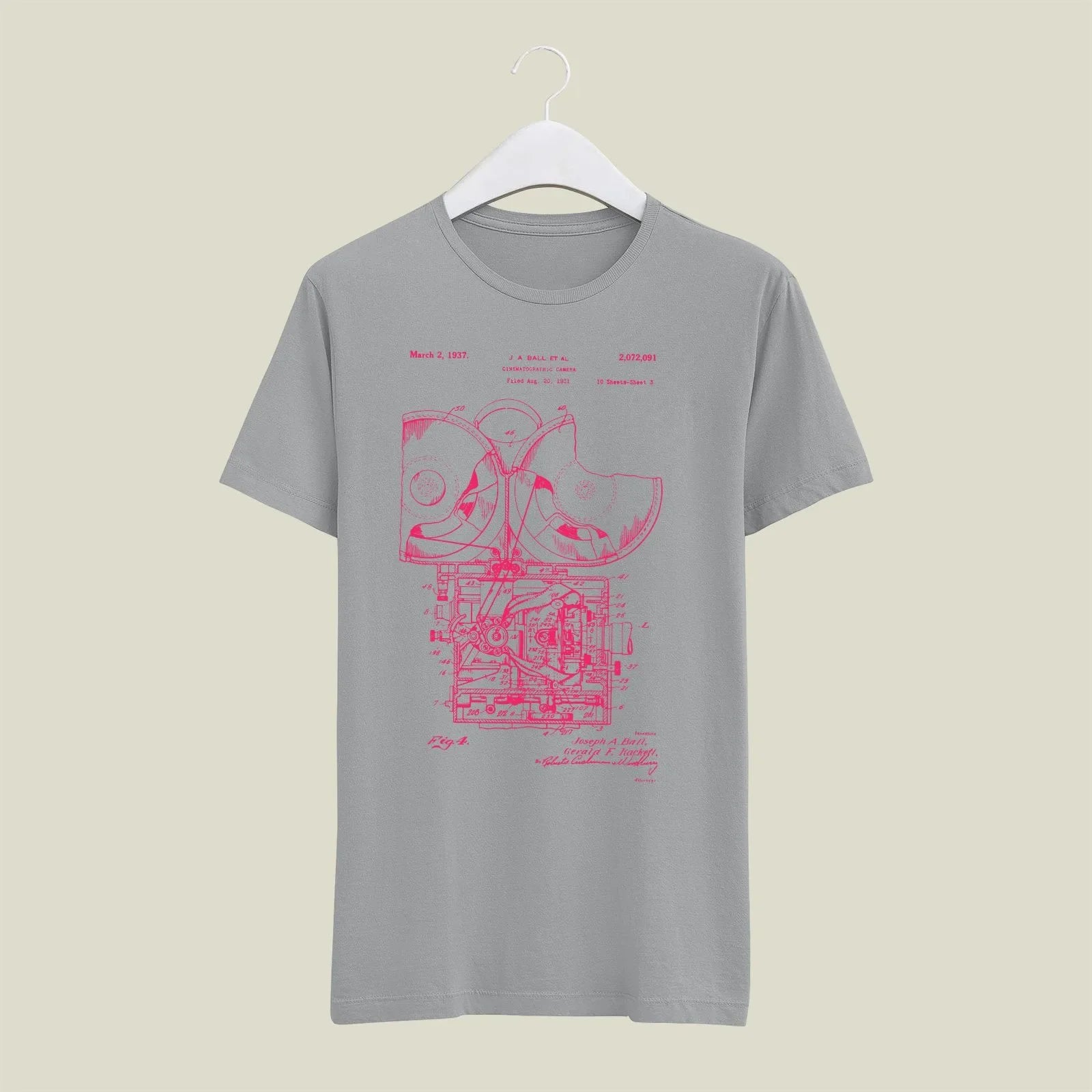 Camera Patent T-Shirt T-CMP206 Desichalchitra
