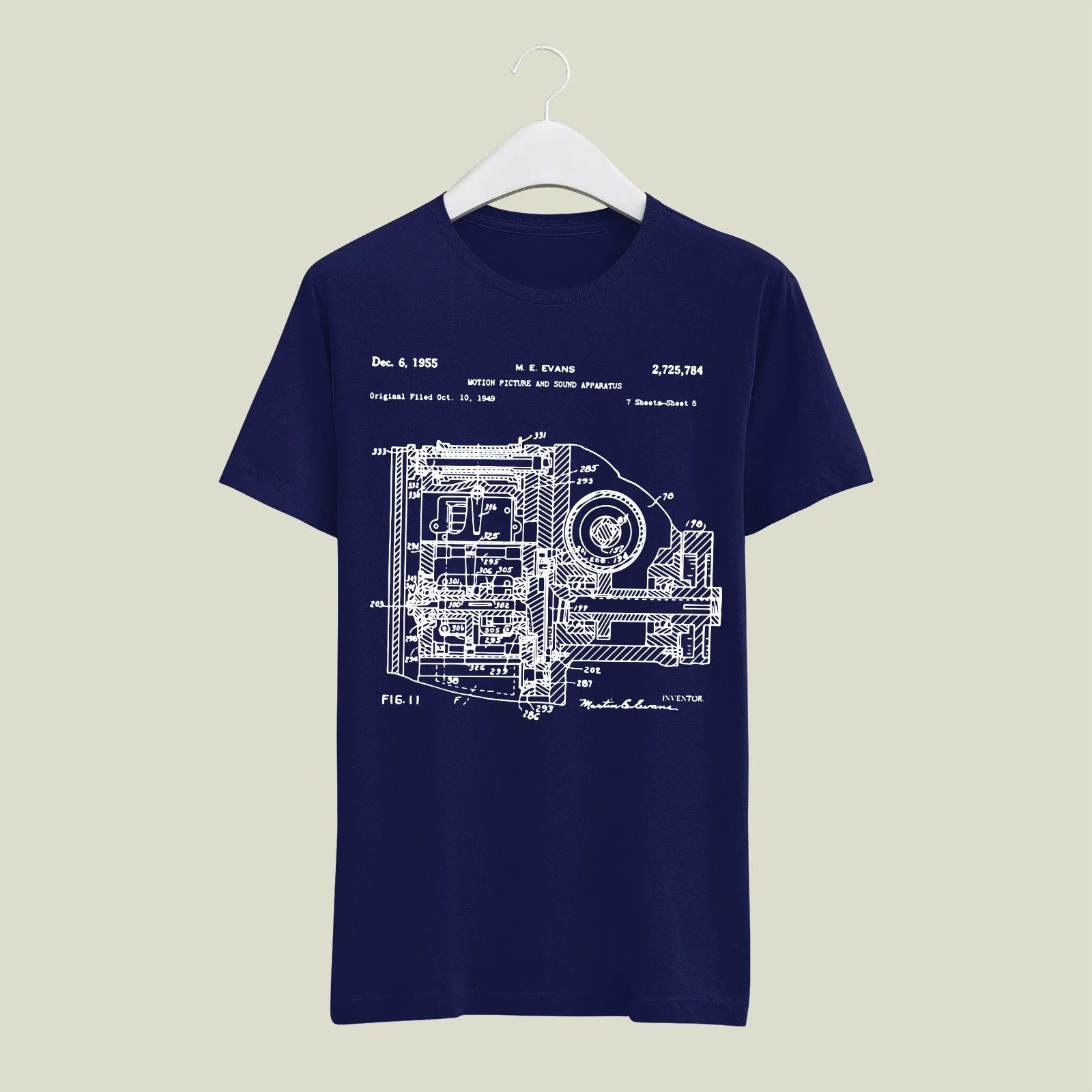 Camera Patent T-Shirt T-CMP154 Desichalchitra