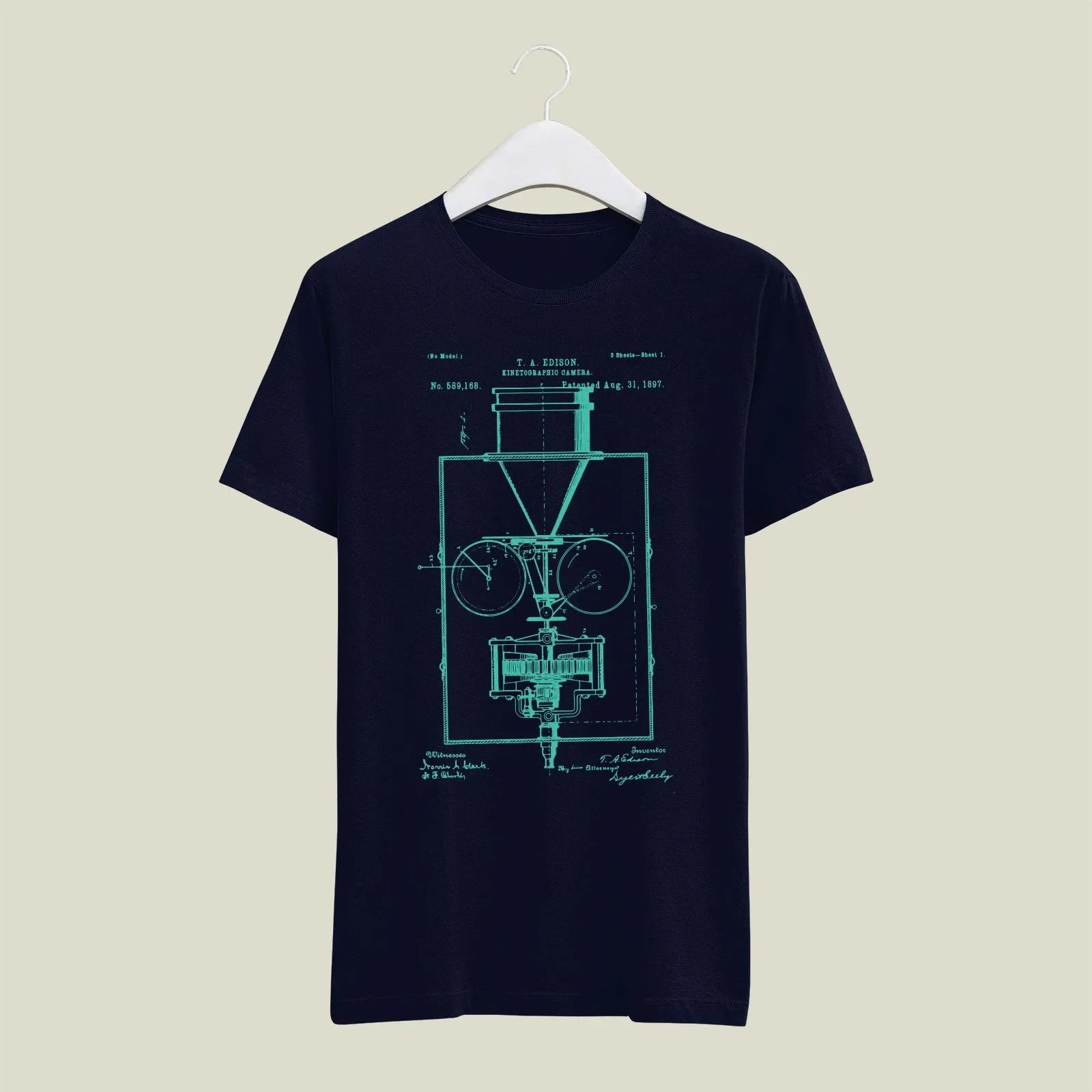 Camera Patent T-Shirt T-CMP175 Desichalchitra