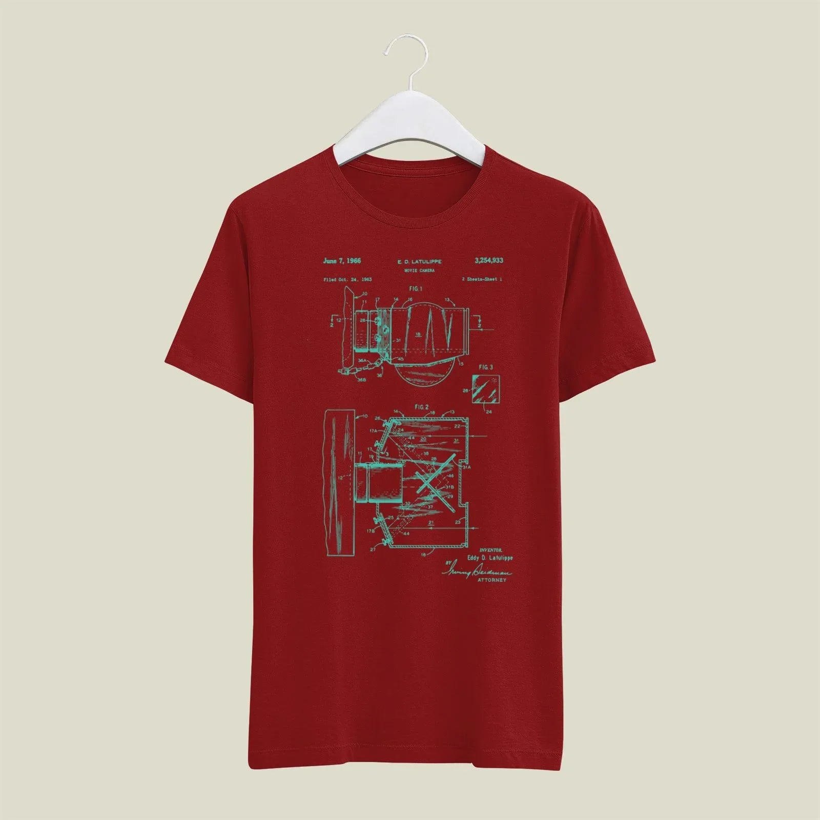Camera Patent T-Shirt T-CMP166 Desichalchitra