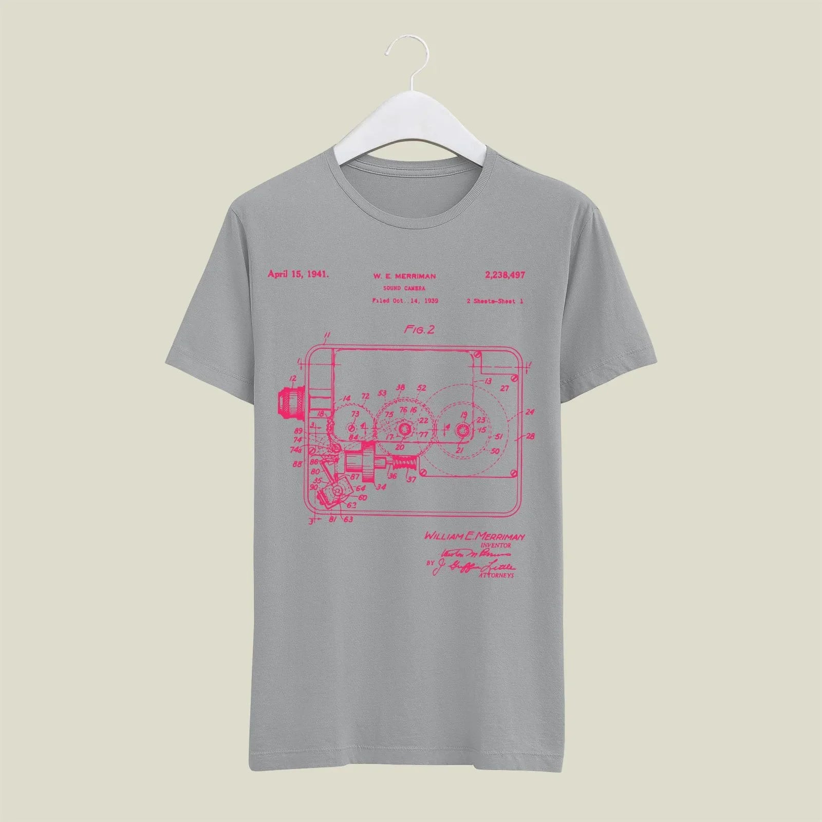 Camera Patent T-Shirt T-CMP153 Desichalchitra