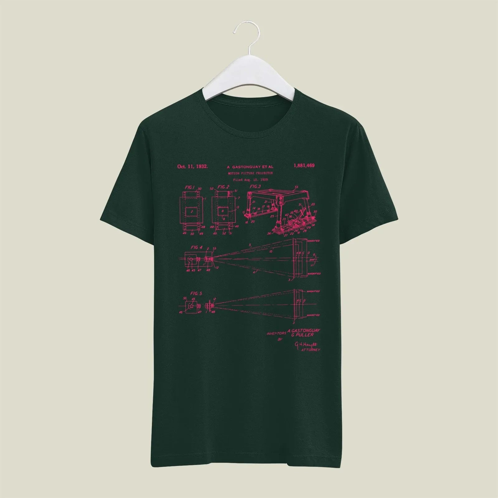 Camera Patent T-Shirt T-CMP164 Desichalchitra