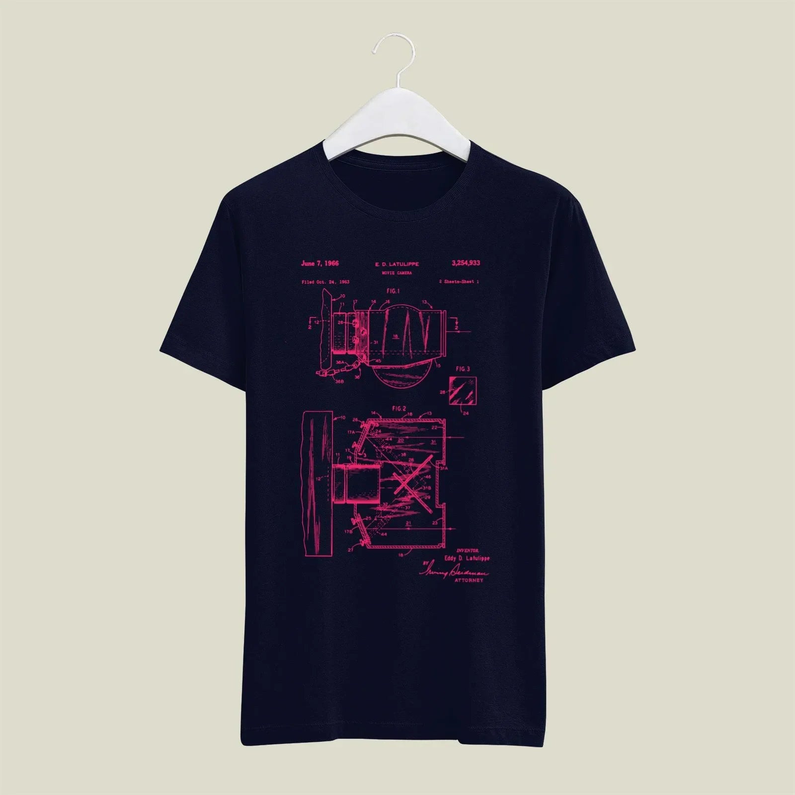 Camera Patent T-Shirt T-CMP169 Desichalchitra