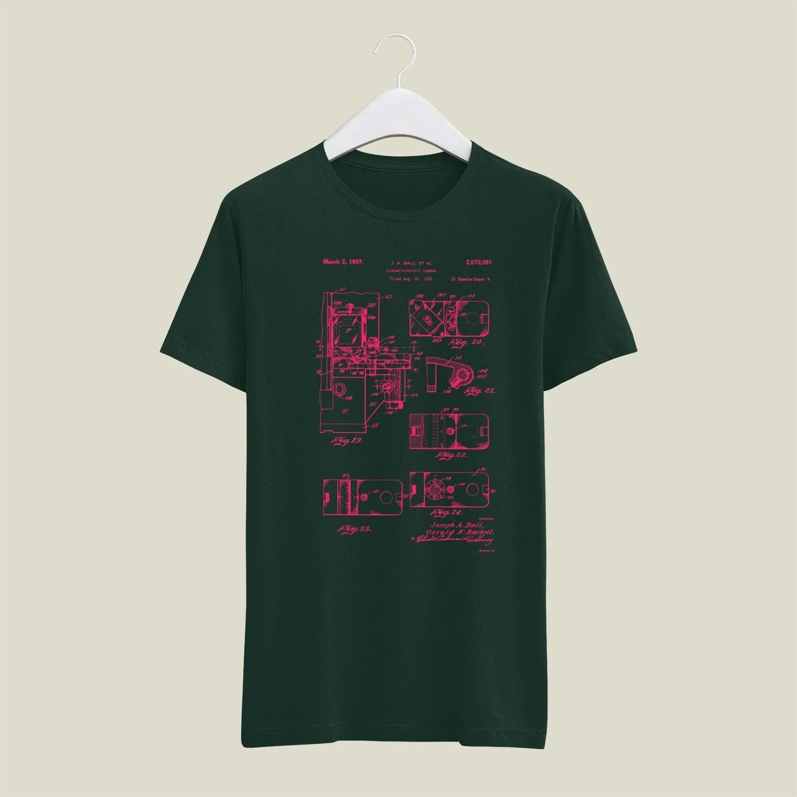 Camera Patent T-Shirt T-CMP188 Desichalchitra