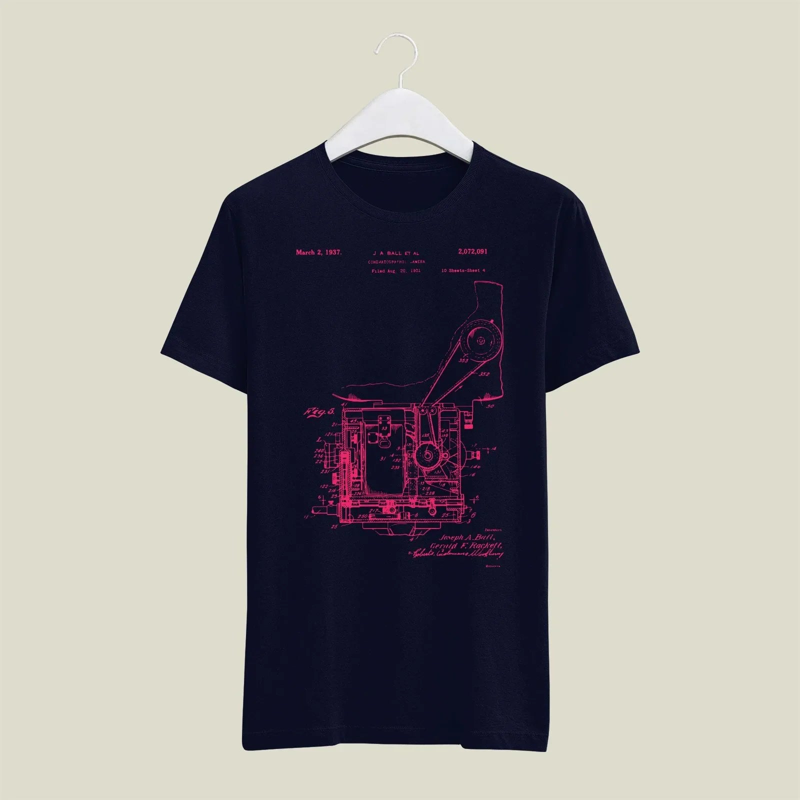 Camera Patent T-Shirt T-CMP193 Desichalchitra
