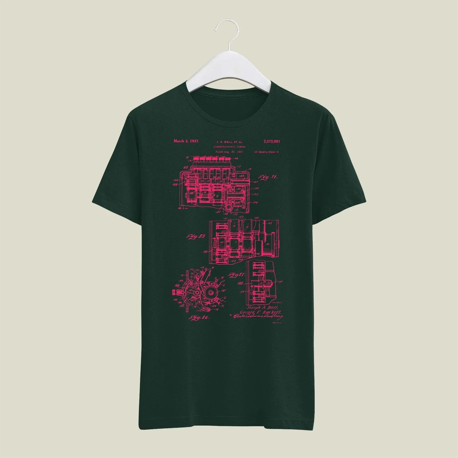 Camera Patent T-Shirt T-CMP203 Desichalchitra