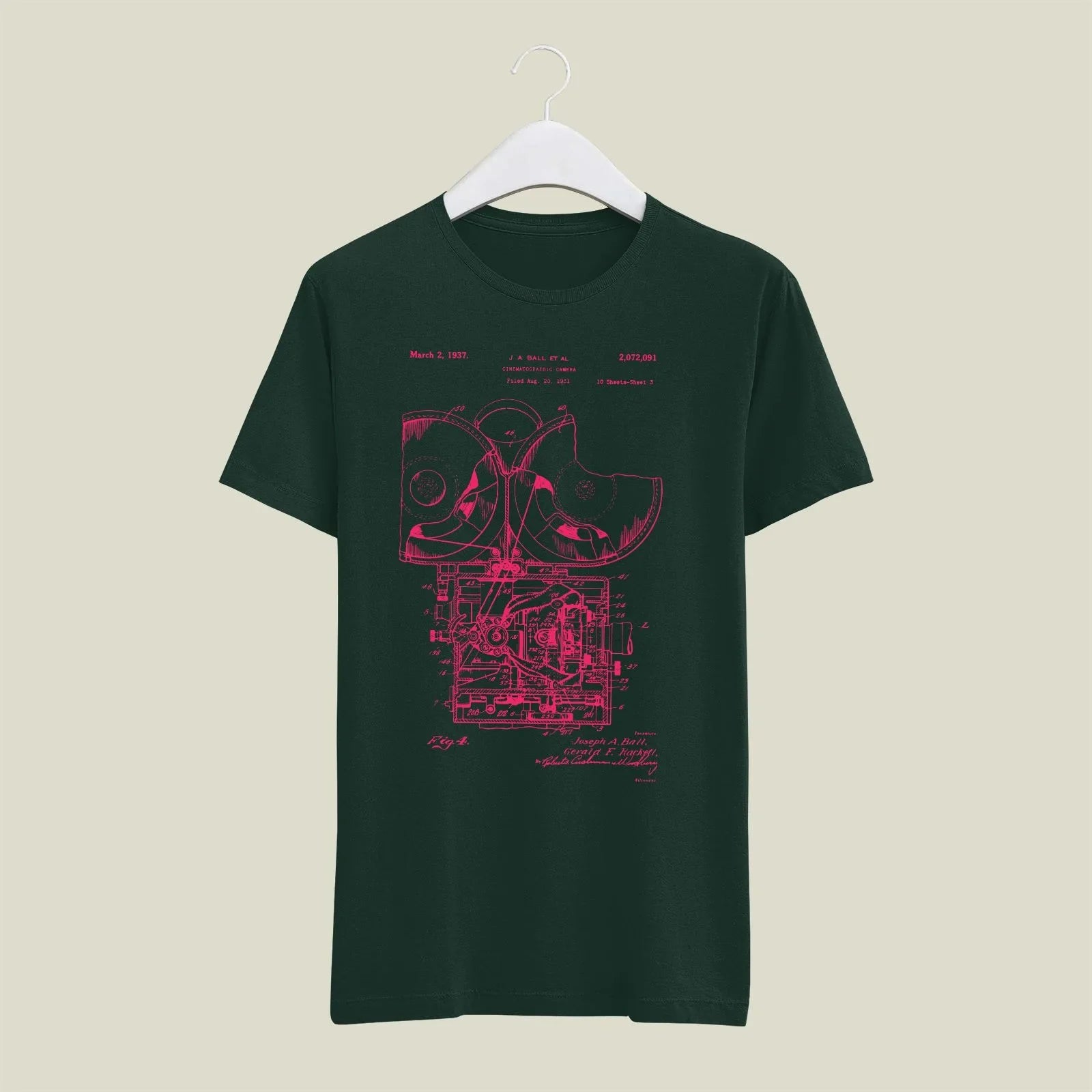 Camera Patent T-Shirt T-CMP206 Desichalchitra