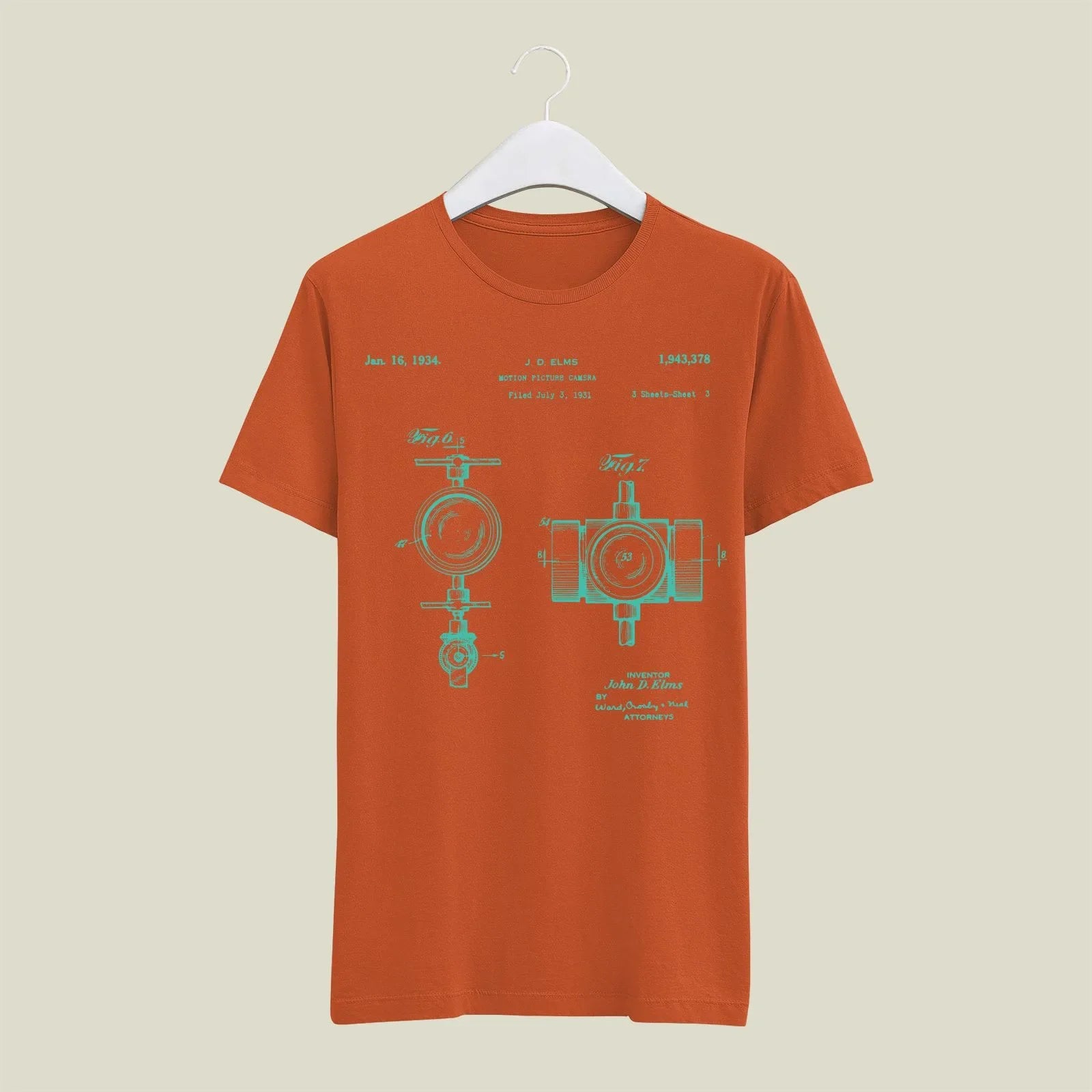 Camera Patent T-Shirt T-CMP202 Desichalchitra