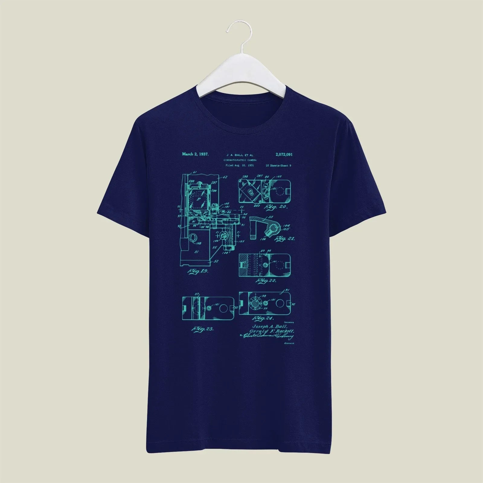 Camera Patent T-Shirt T-CMP159 Desichalchitra