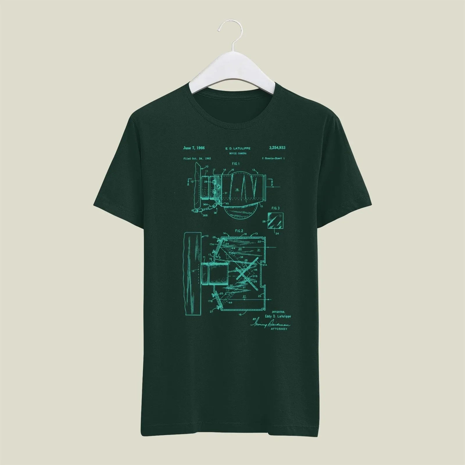 Camera Patent T-Shirt T-CMP166 Desichalchitra