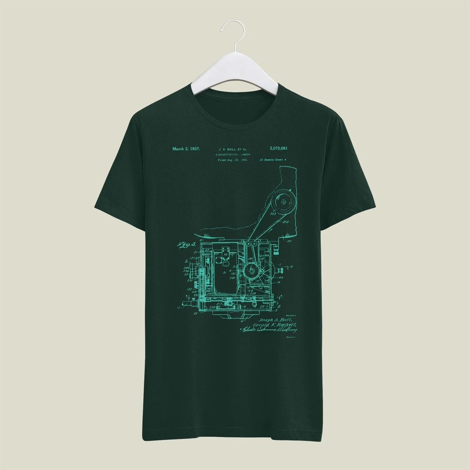 Camera Patent T-Shirt T-CMP186 Desichalchitra