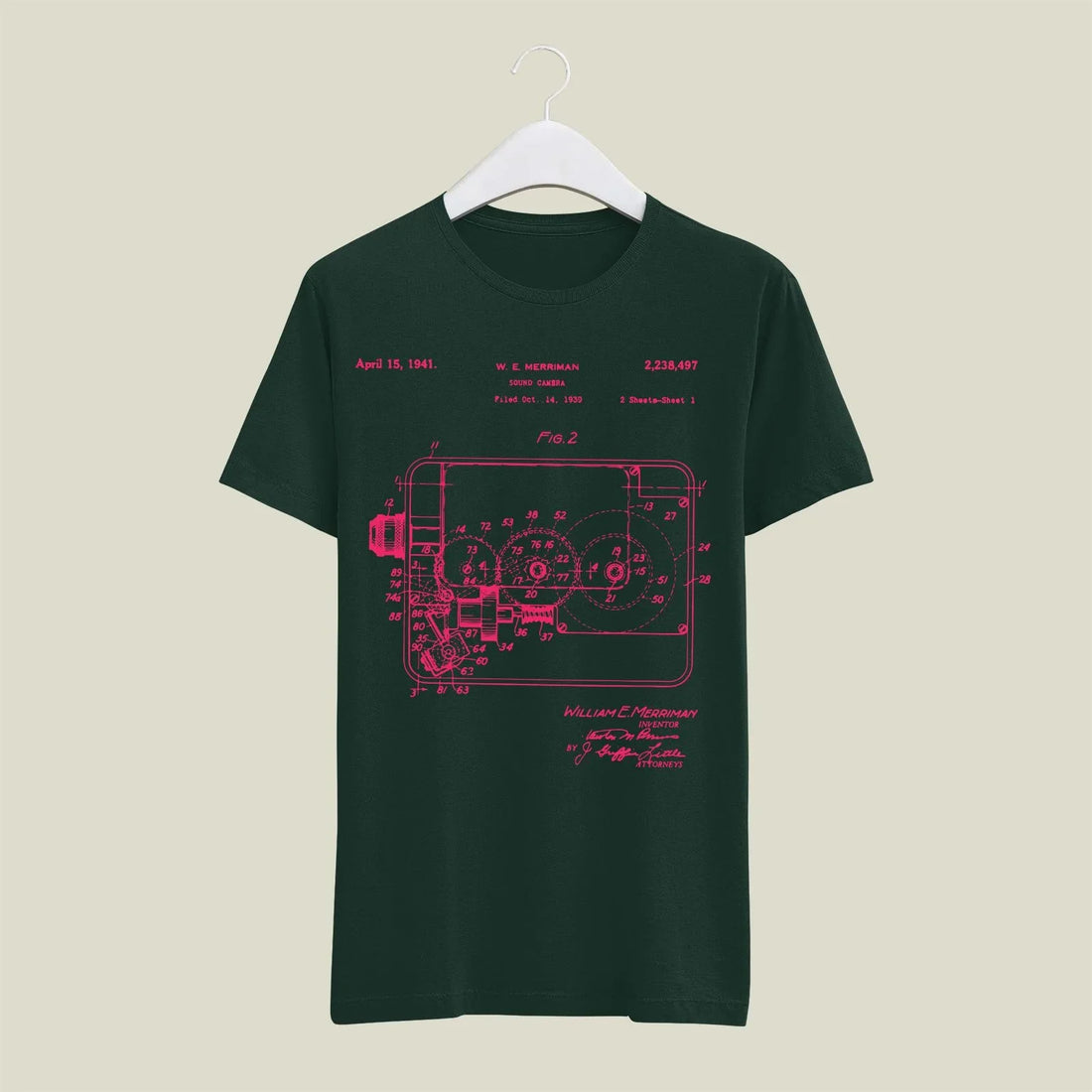 Camera Patent T-Shirt T-CMP153 Desichalchitra