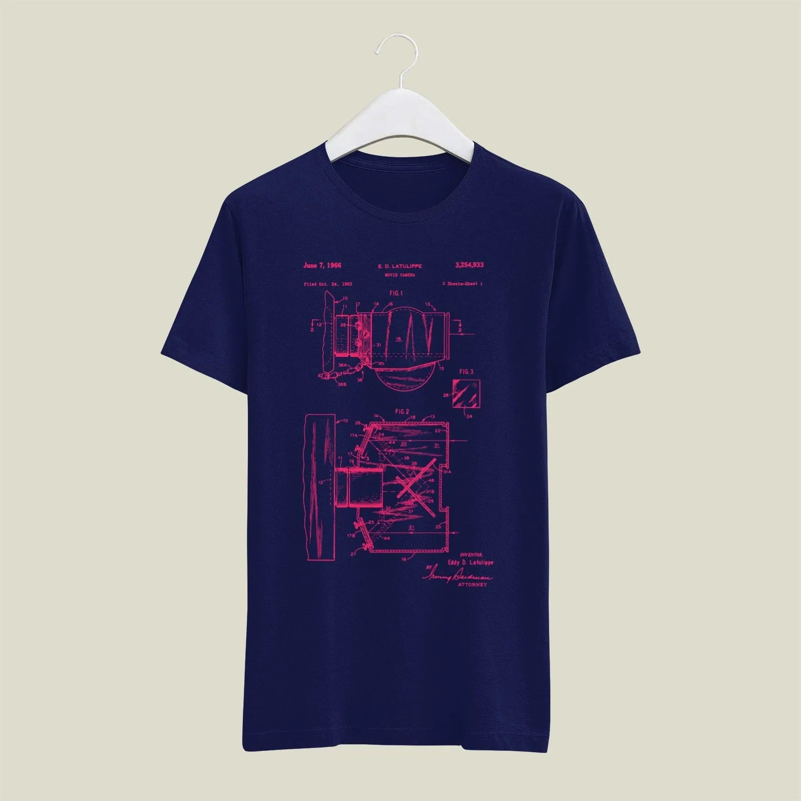 Camera Patent T-Shirt T-CMP169 Desichalchitra