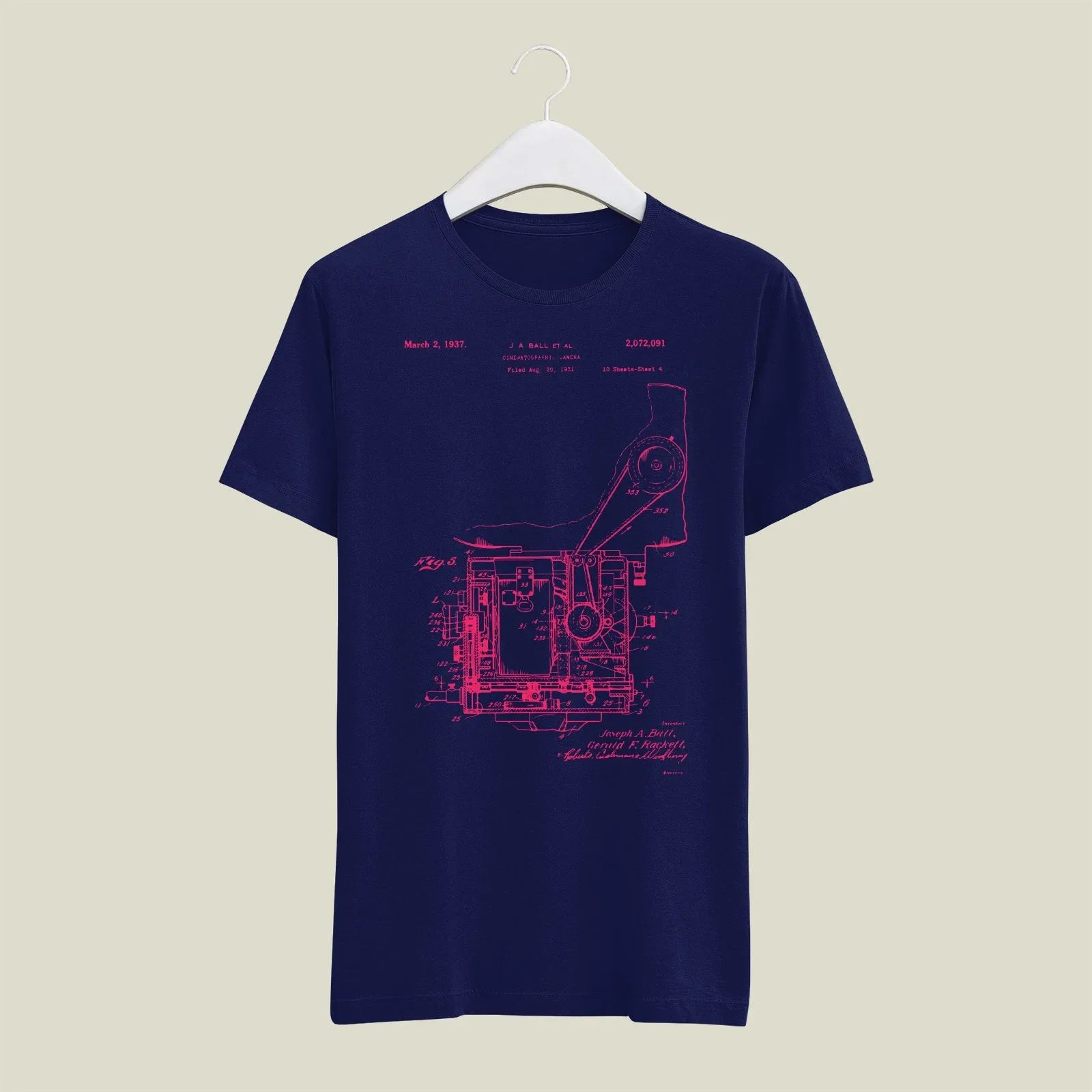 Camera Patent T-Shirt T-CMP193 Desichalchitra