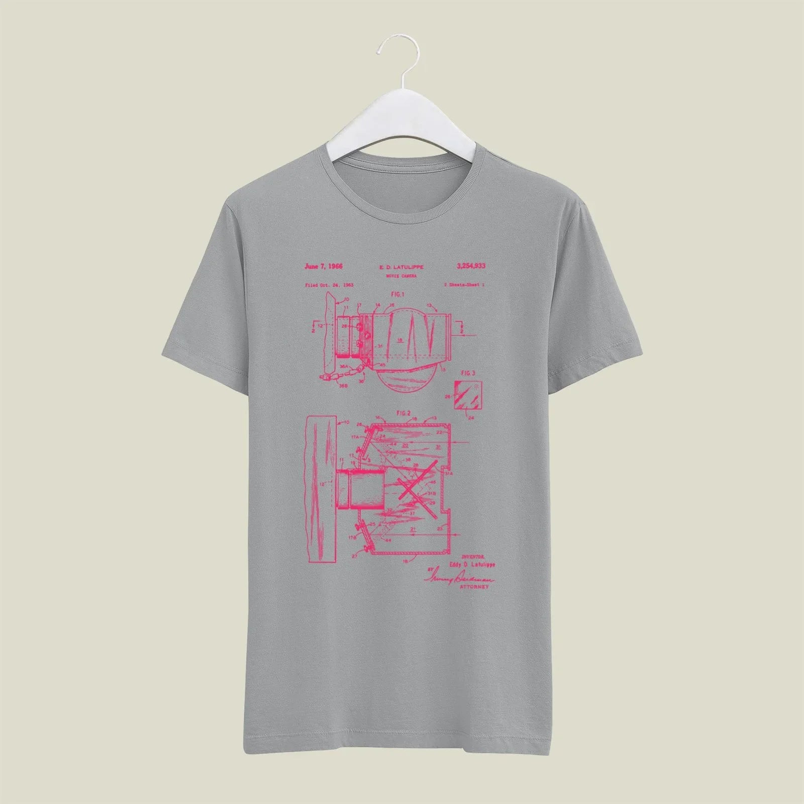 Camera Patent T-Shirt T-CMP169 Desichalchitra
