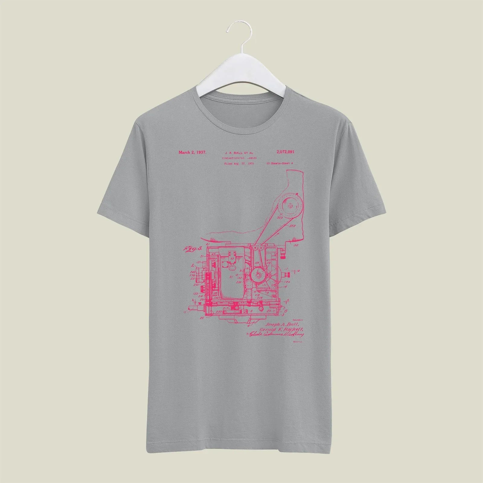 Camera Patent T-Shirt T-CMP193 Desichalchitra