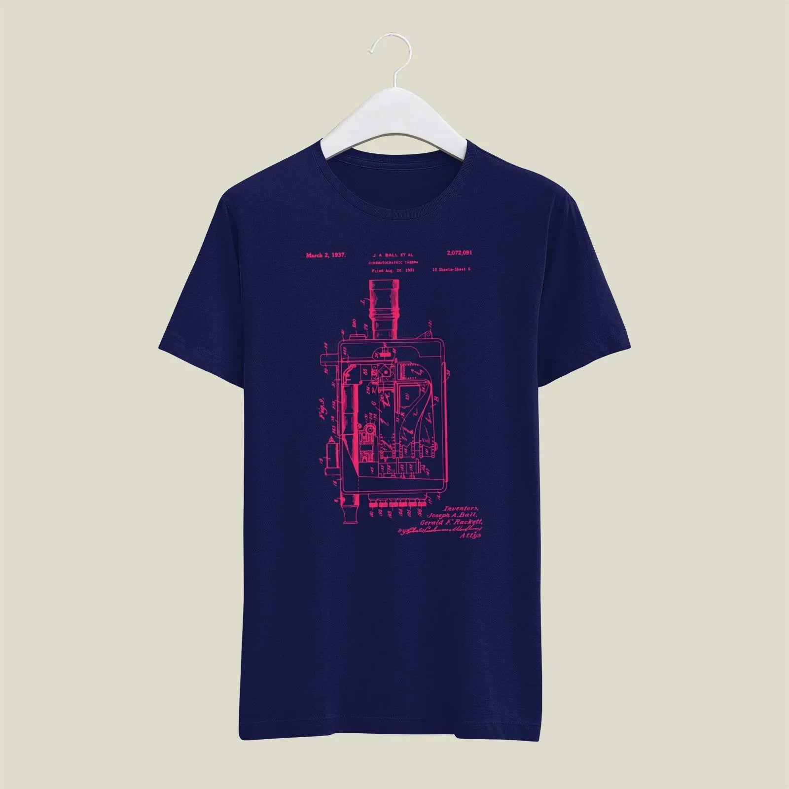 Camera Patent T-Shirt T-CMP197 Desichalchitra