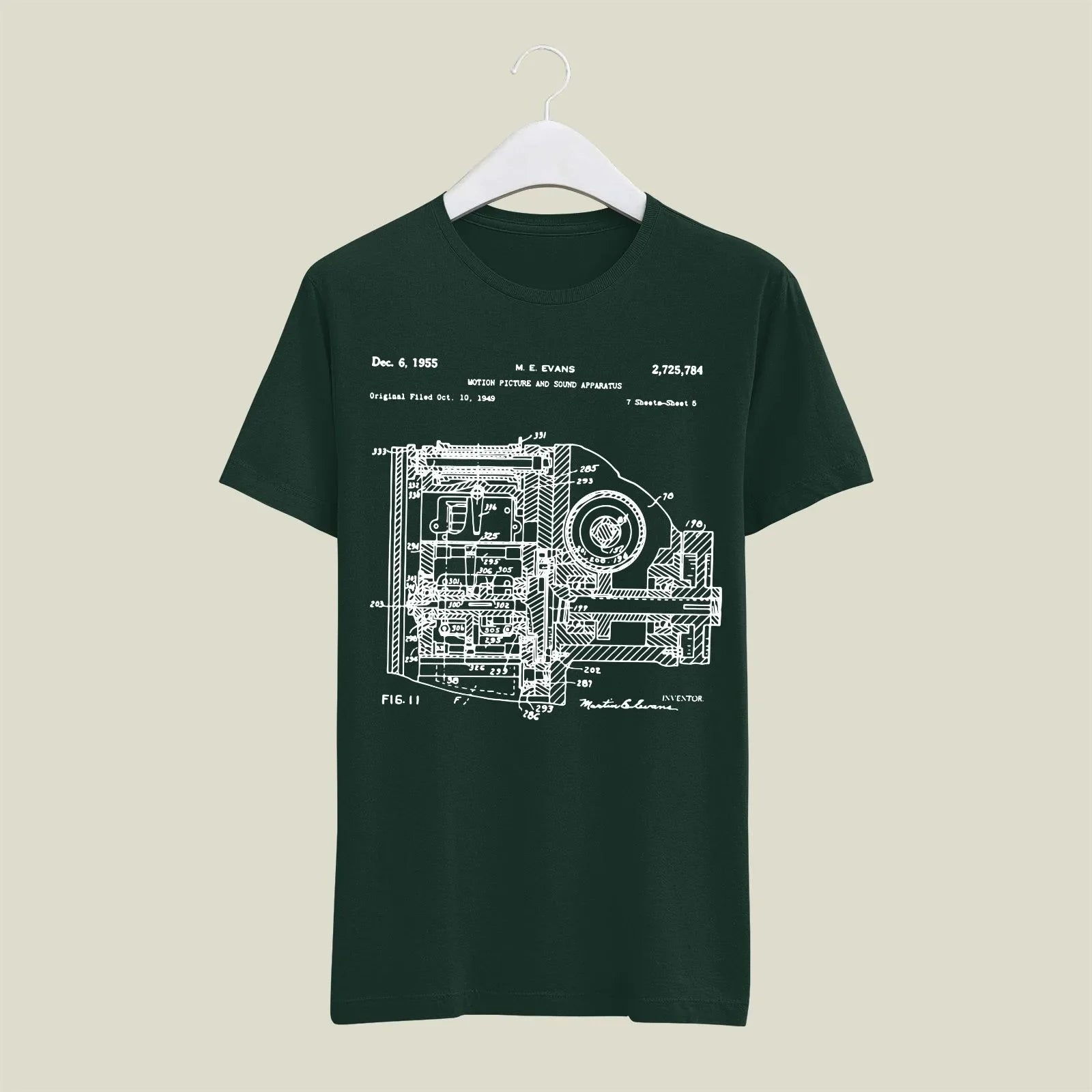 Camera Patent T-Shirt T-CMP154 Desichalchitra
