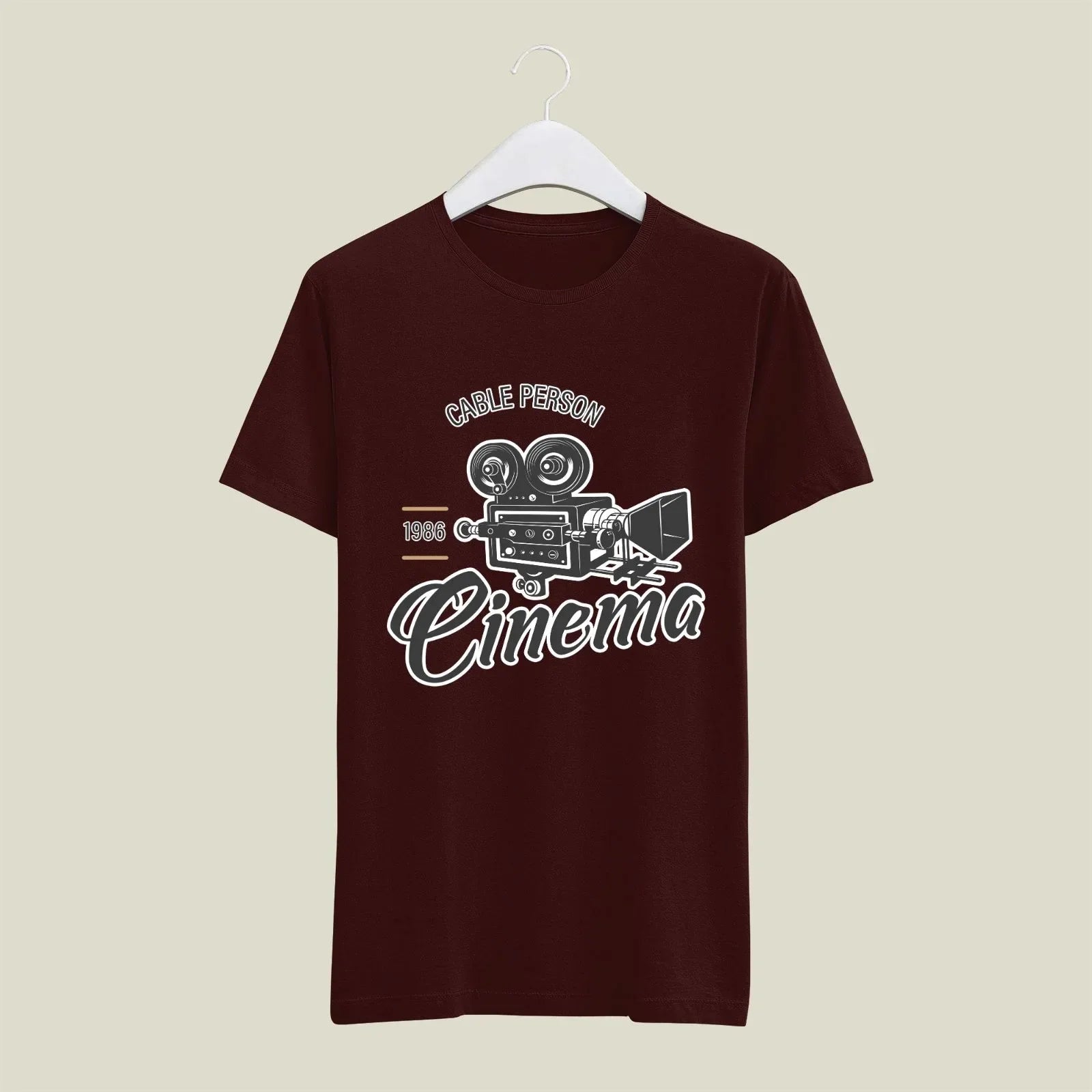 Cable Person T-Shirt T-CAB7 Desichalchitra