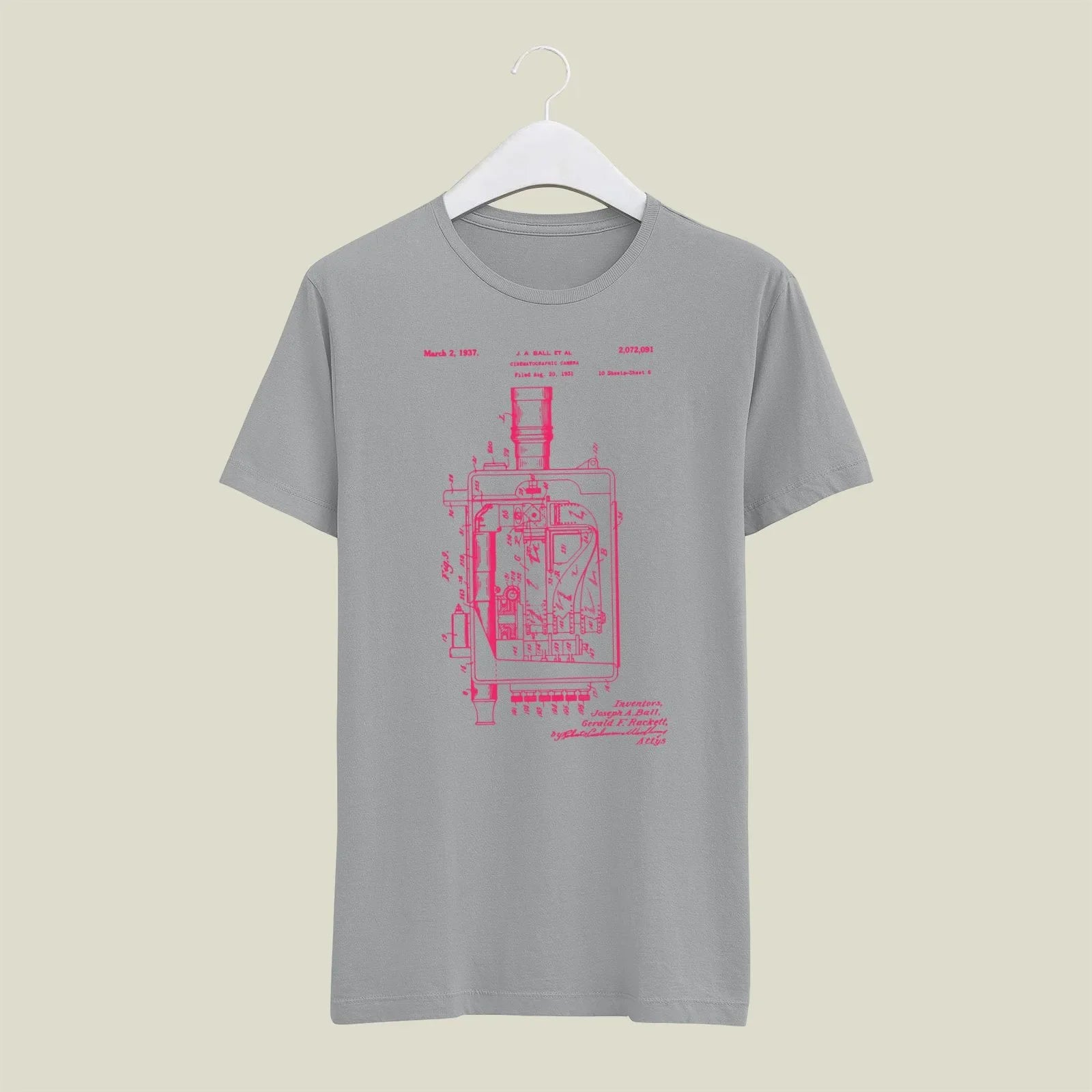 Camera Patent T-Shirt T-CMP197 Desichalchitra
