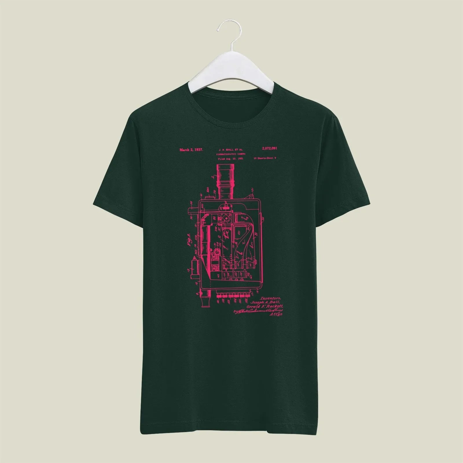 Camera Patent T-Shirt T-CMP197 Desichalchitra