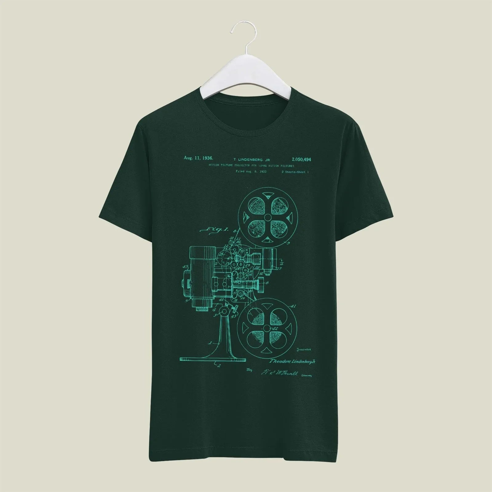 Camera Patent T-Shirt T-CMP189 Desichalchitra