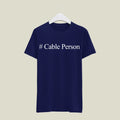 Cable Person T-Shirt T-CAB11 Desichalchitra