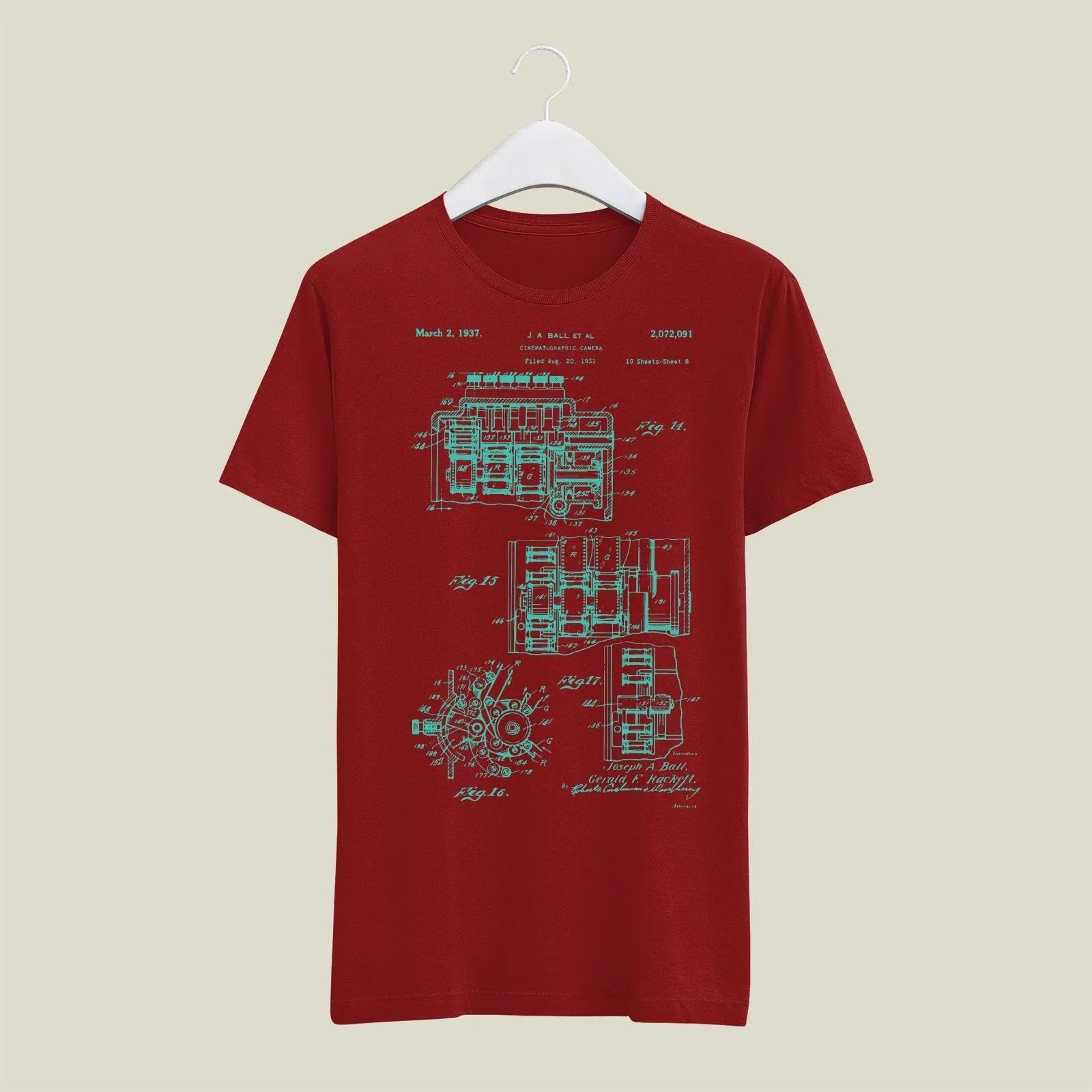 Camera Patent T-Shirt T-CMP192 Desichalchitra