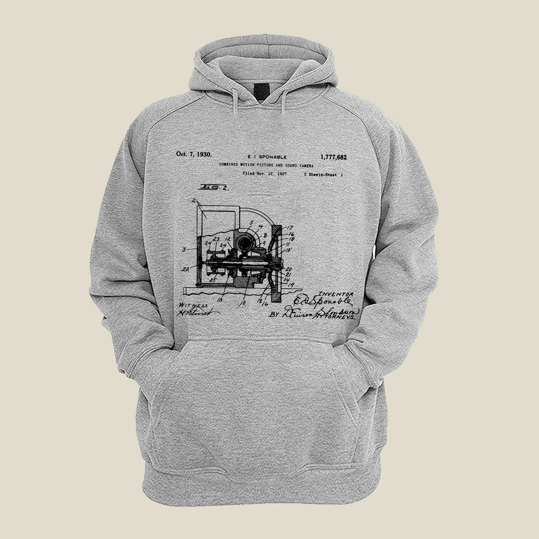 Camera Patent Hoodie H-CMP152 Desichalchitra