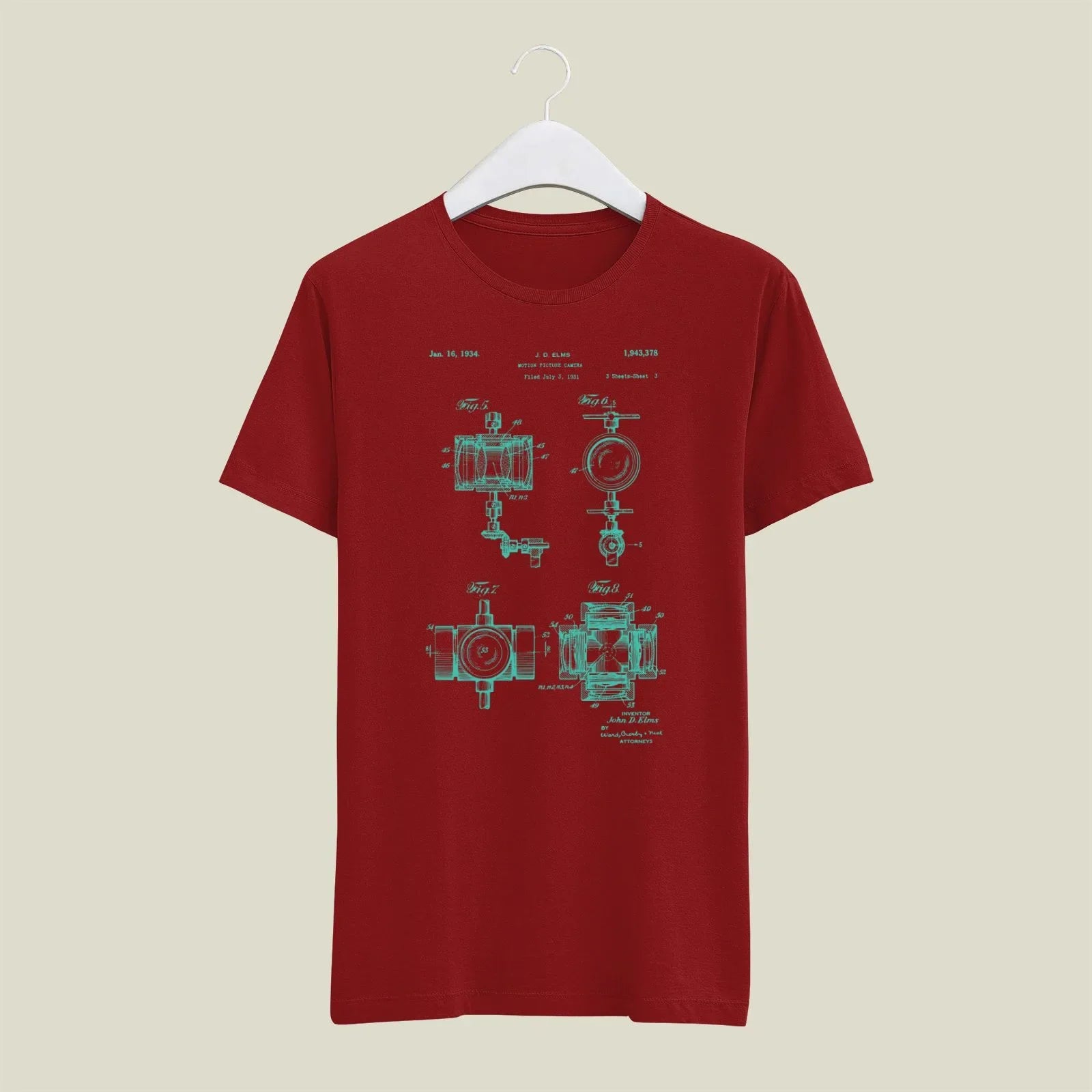 Camera Patent T-Shirt T-CMP210 Desichalchitra