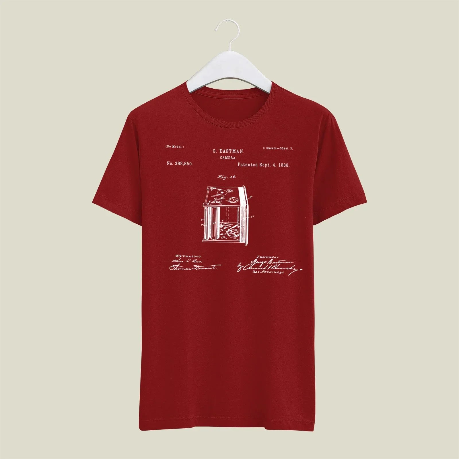 Camera Patent T-Shirt T-CMP200 Desichalchitra