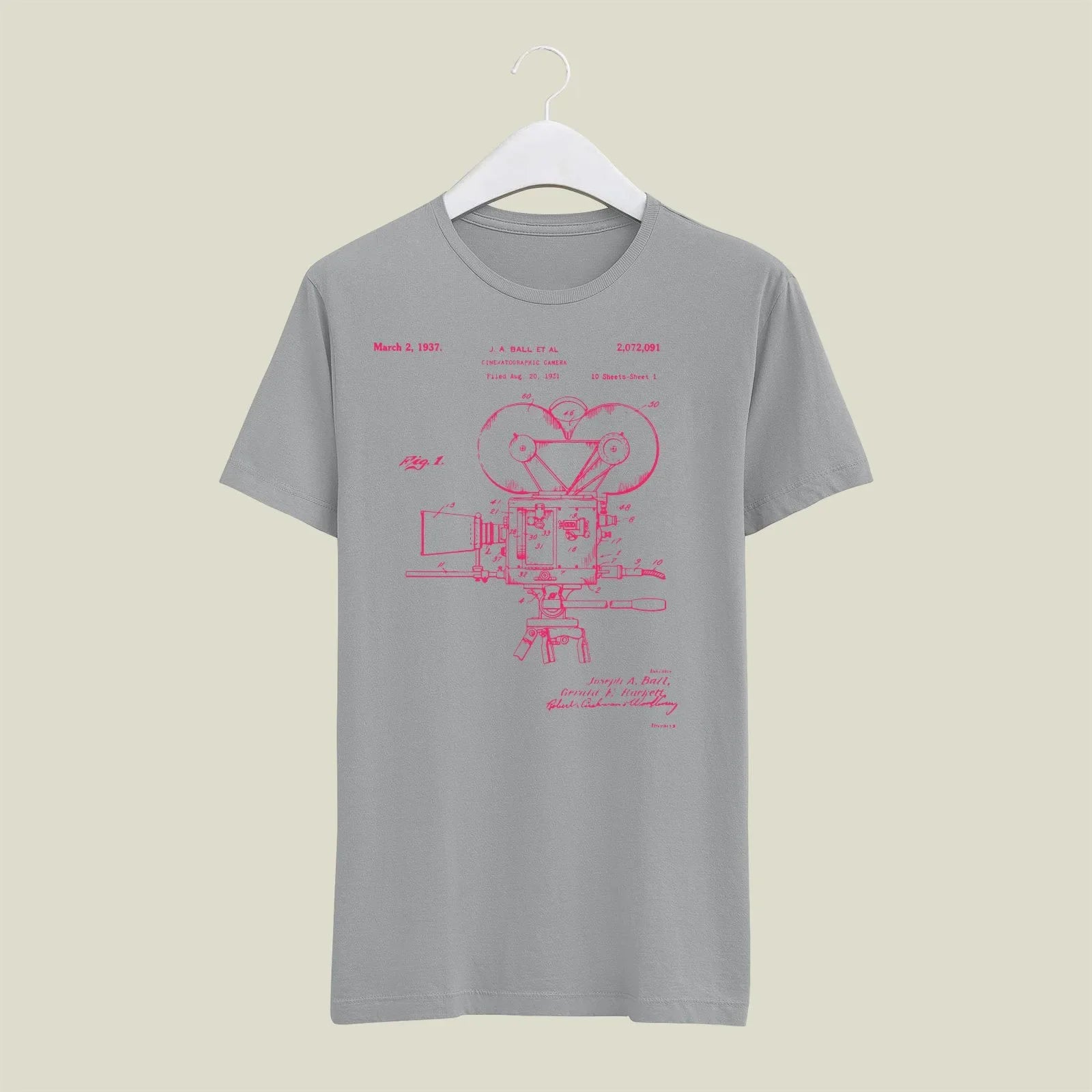 Camera Patent T-Shirt T-CMP187 Desichalchitra