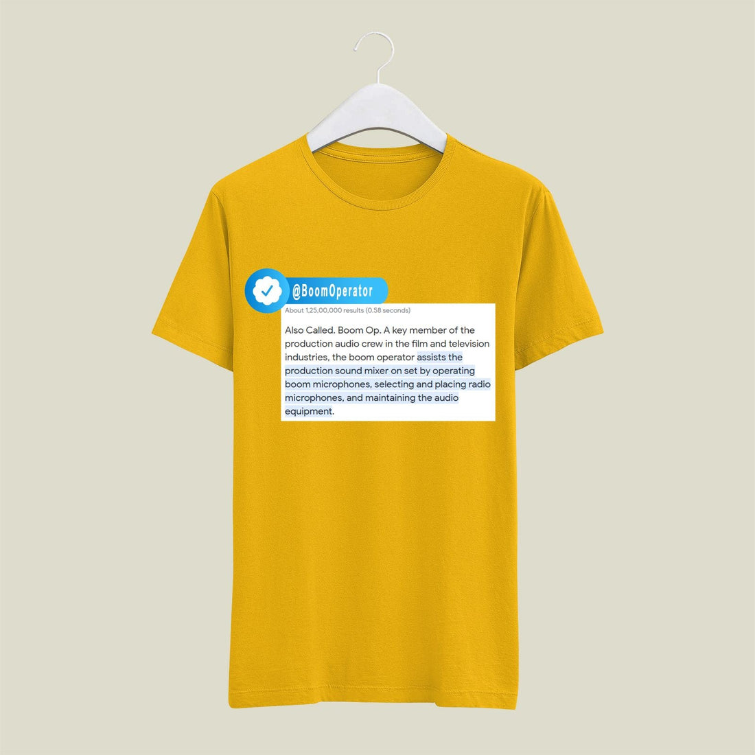 Boom Operator T-Shirt T-BM4 Desichalchitra