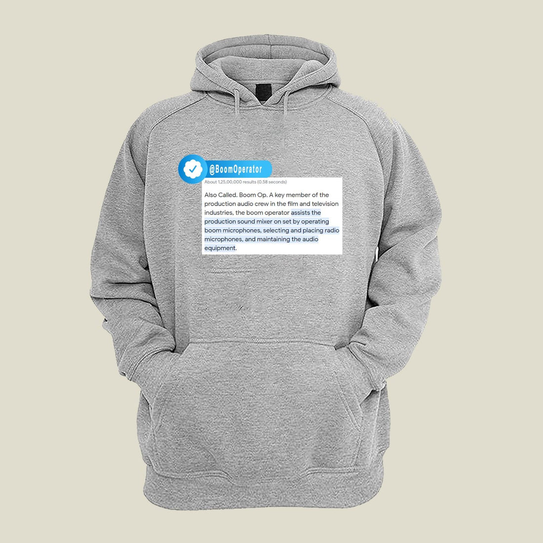 Boom Operator Hoodie H-BM4 Desichalchitra