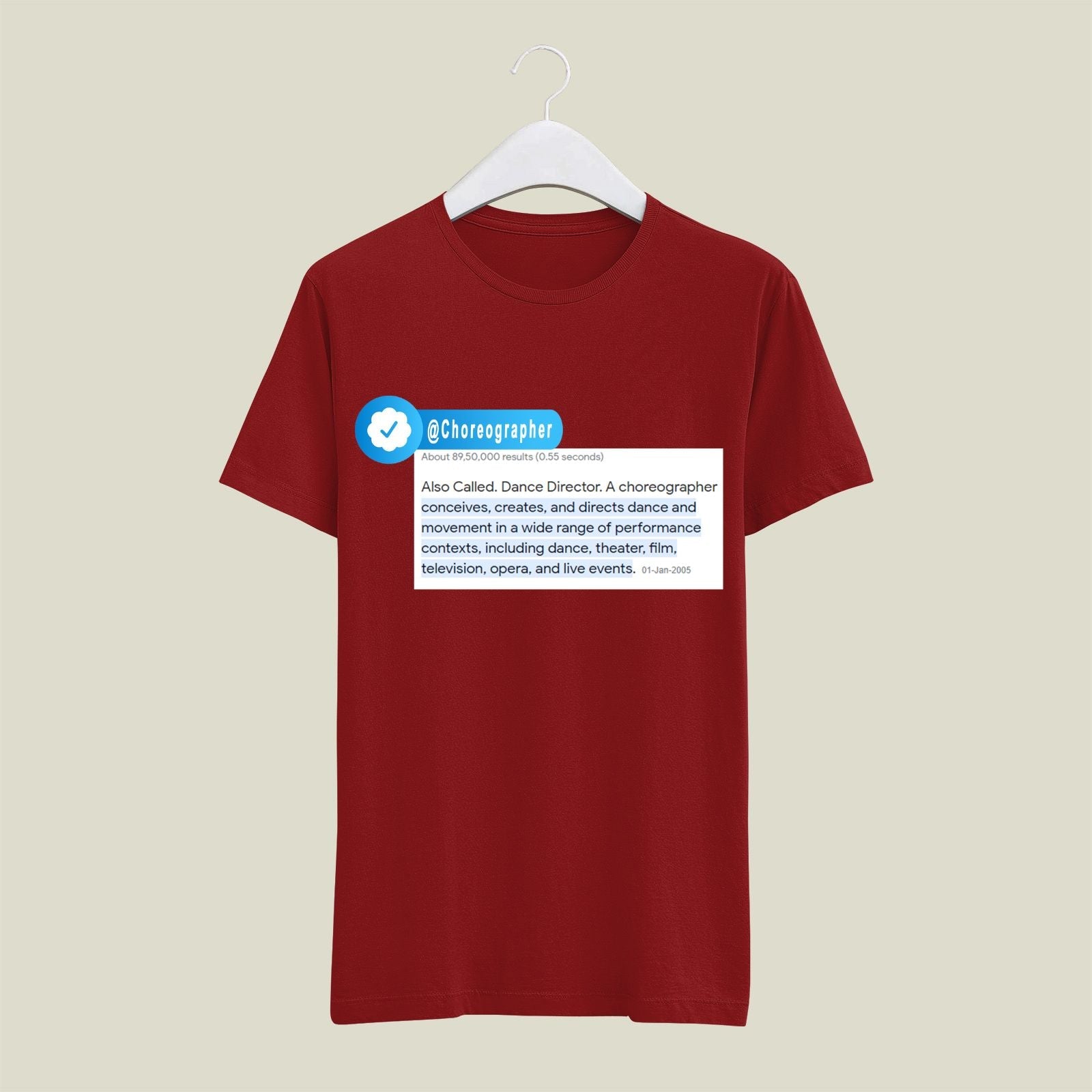 Choreographer T-Shirt T-CR4 Desichalchitra