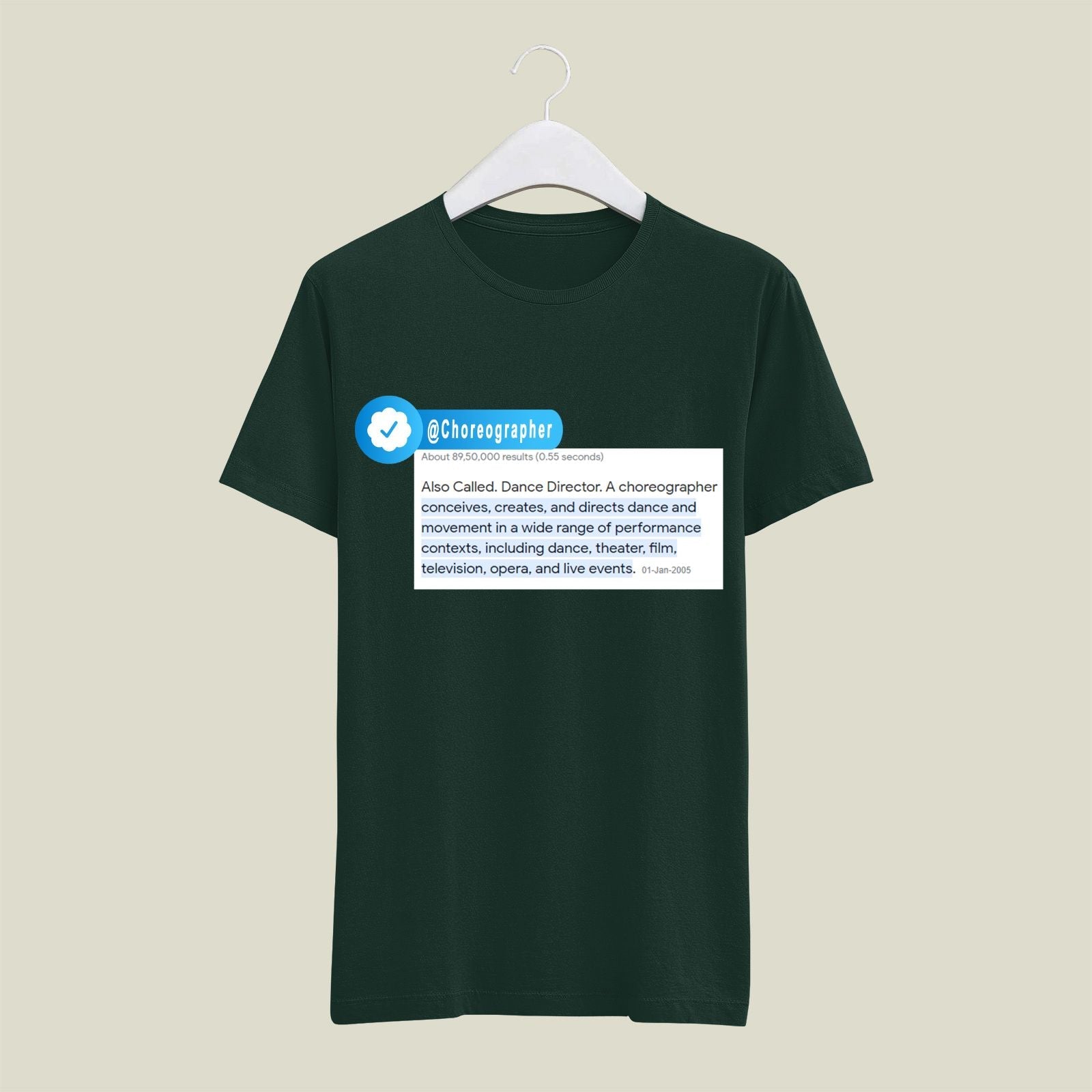 Choreographer T-Shirt T-CR4 Desichalchitra