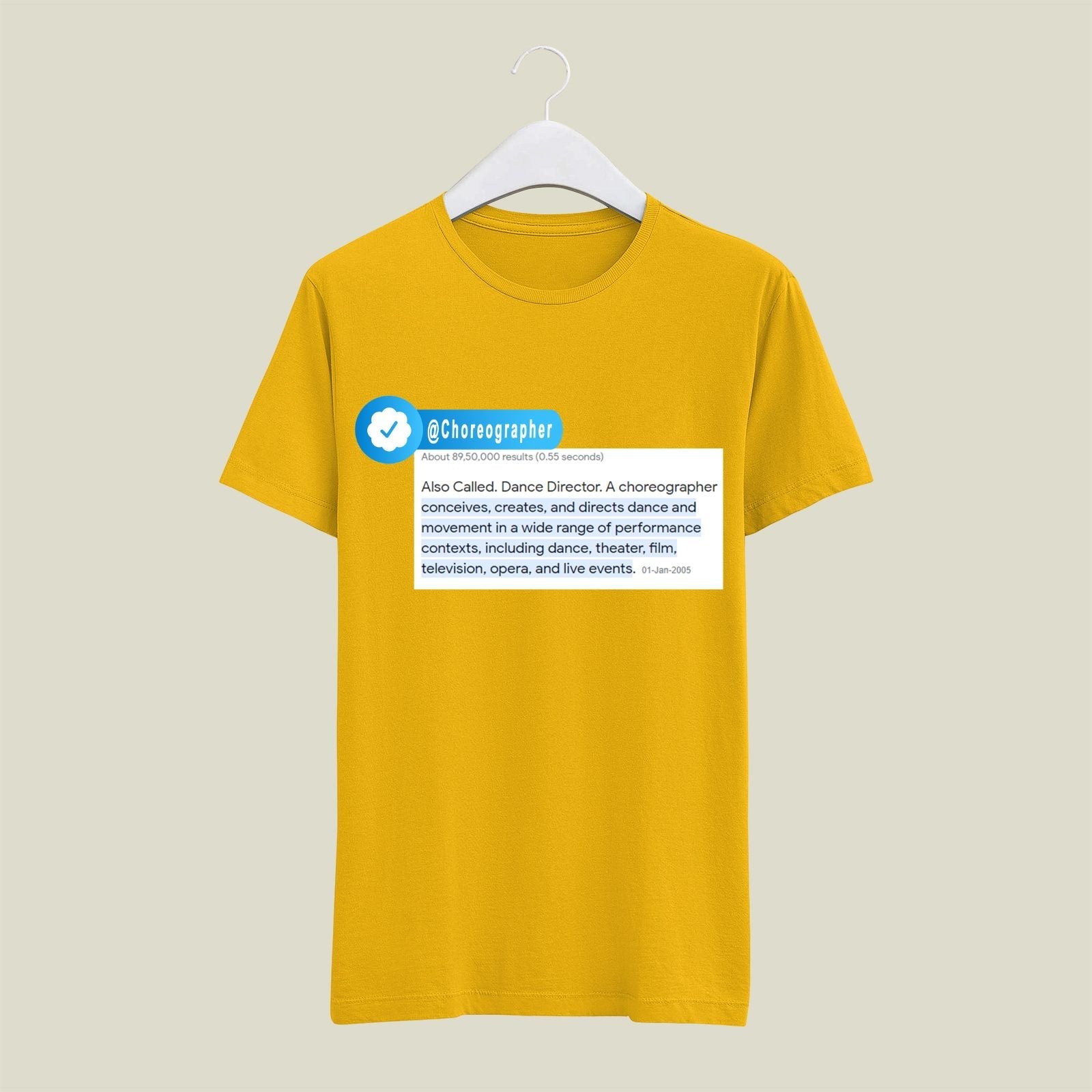 Choreographer T-Shirt T-CR4 Desichalchitra