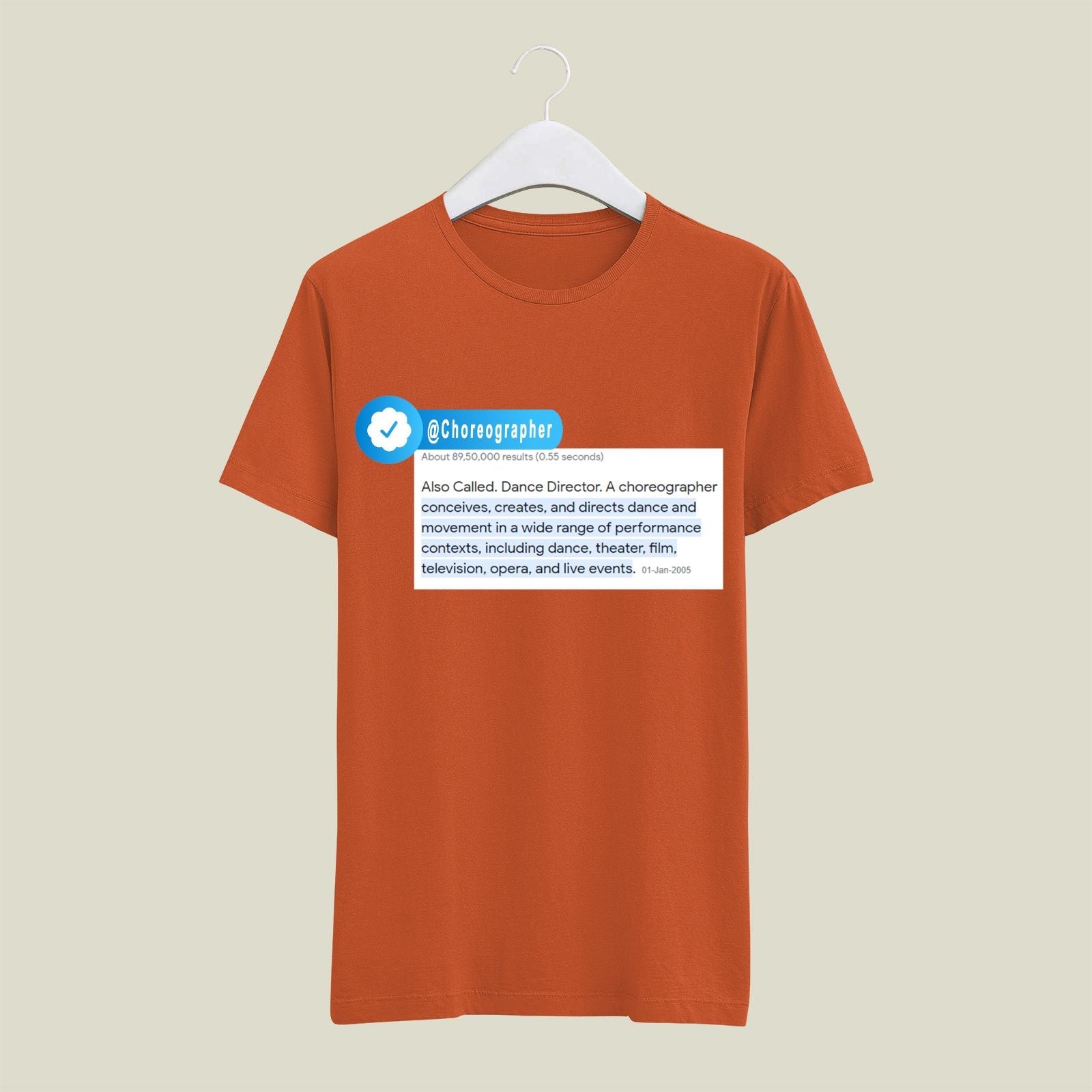 Choreographer T-Shirt T-CR4 Desichalchitra