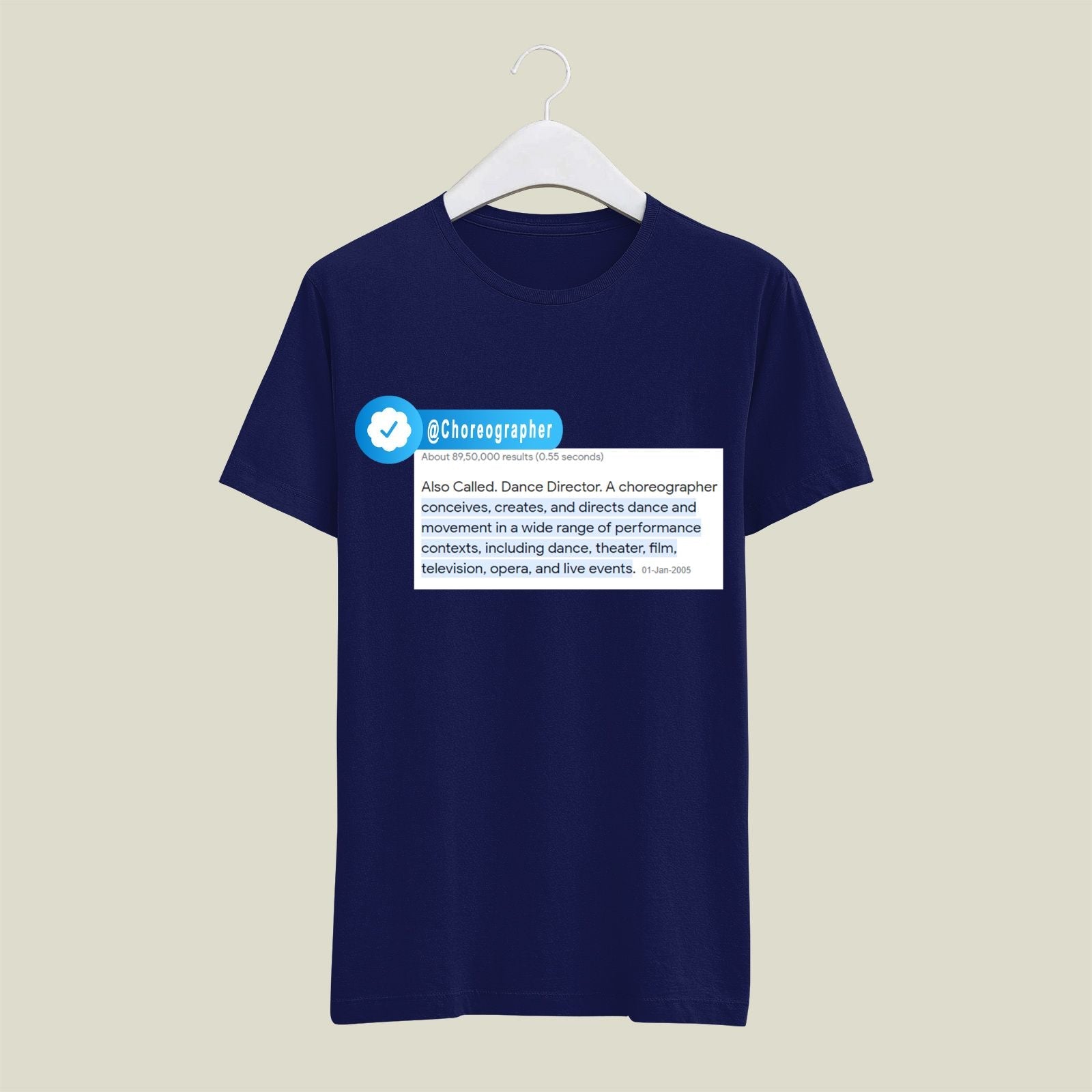 Choreographer T-Shirt T-CR4 Desichalchitra