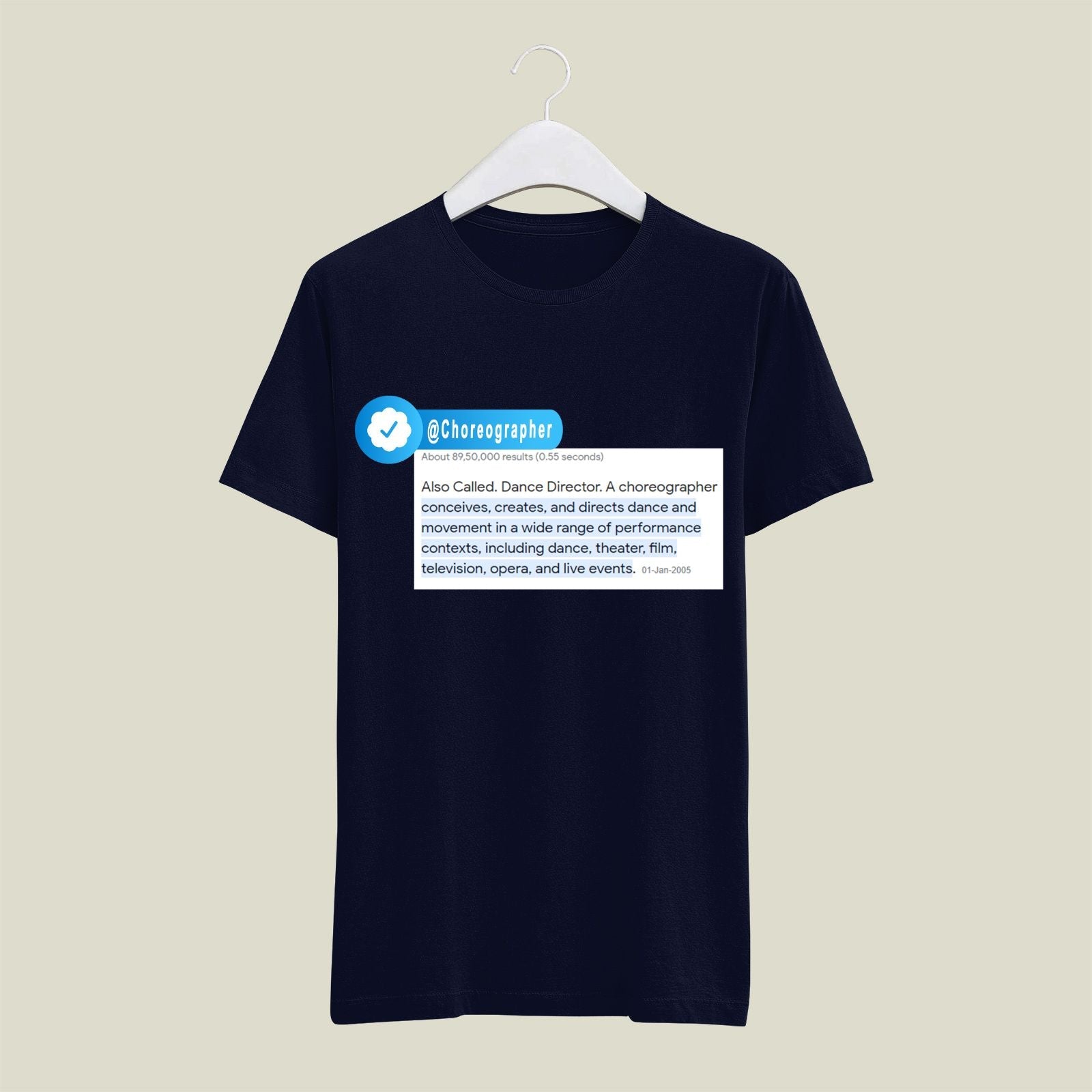 Choreographer T-Shirt T-CR4 Desichalchitra