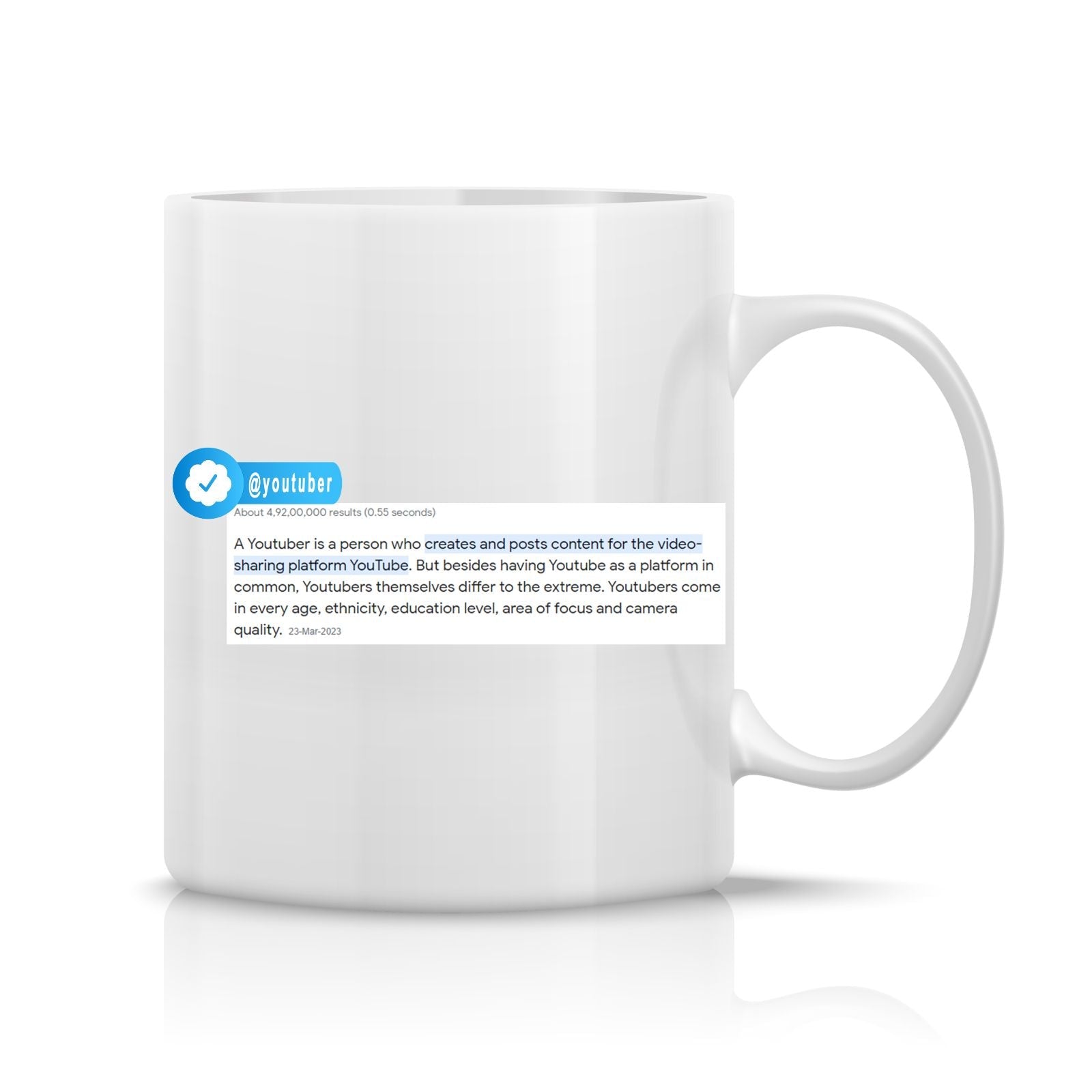 Youtuber Mug M-YT4 Desichalchitra