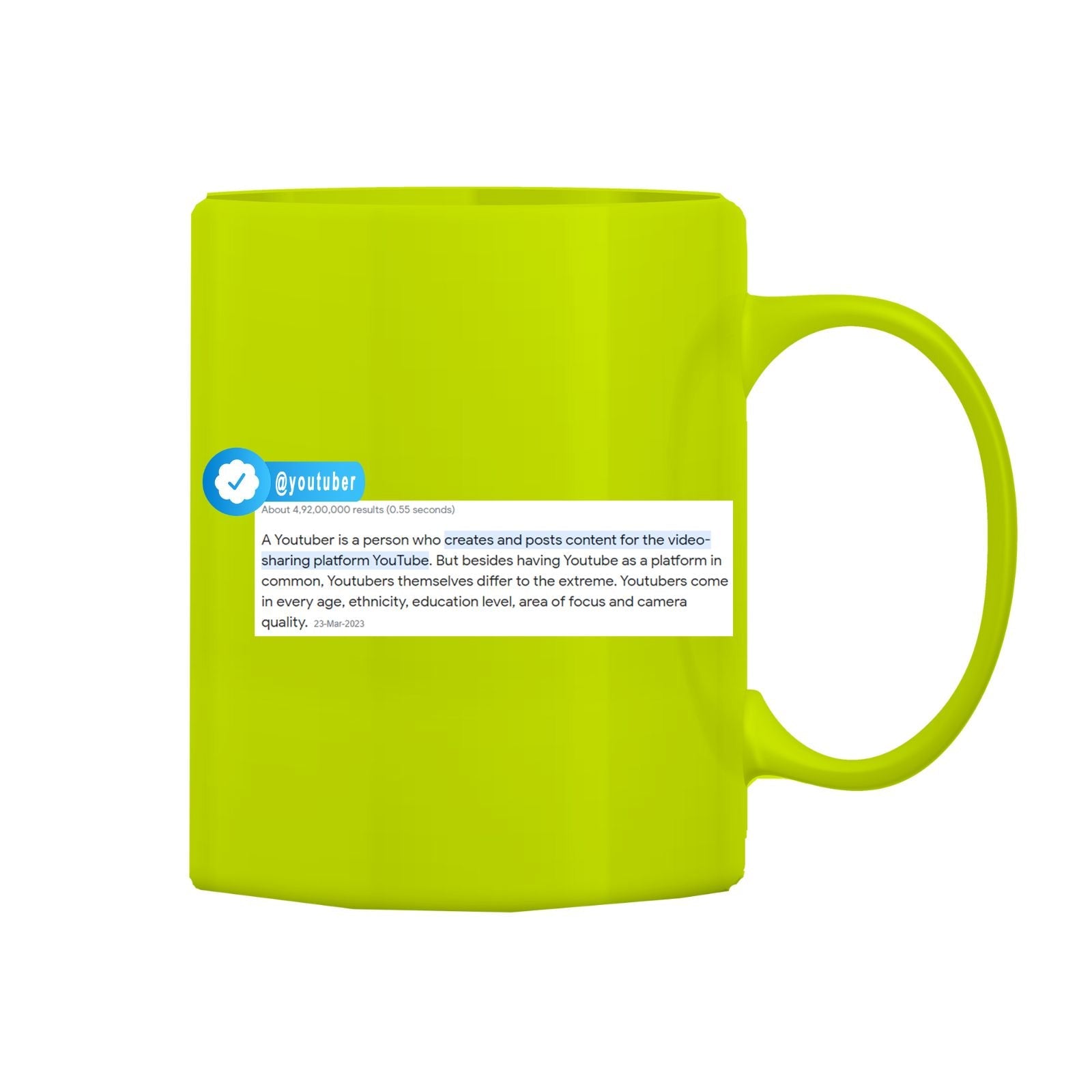 Youtuber Mug M-YT4 Desichalchitra