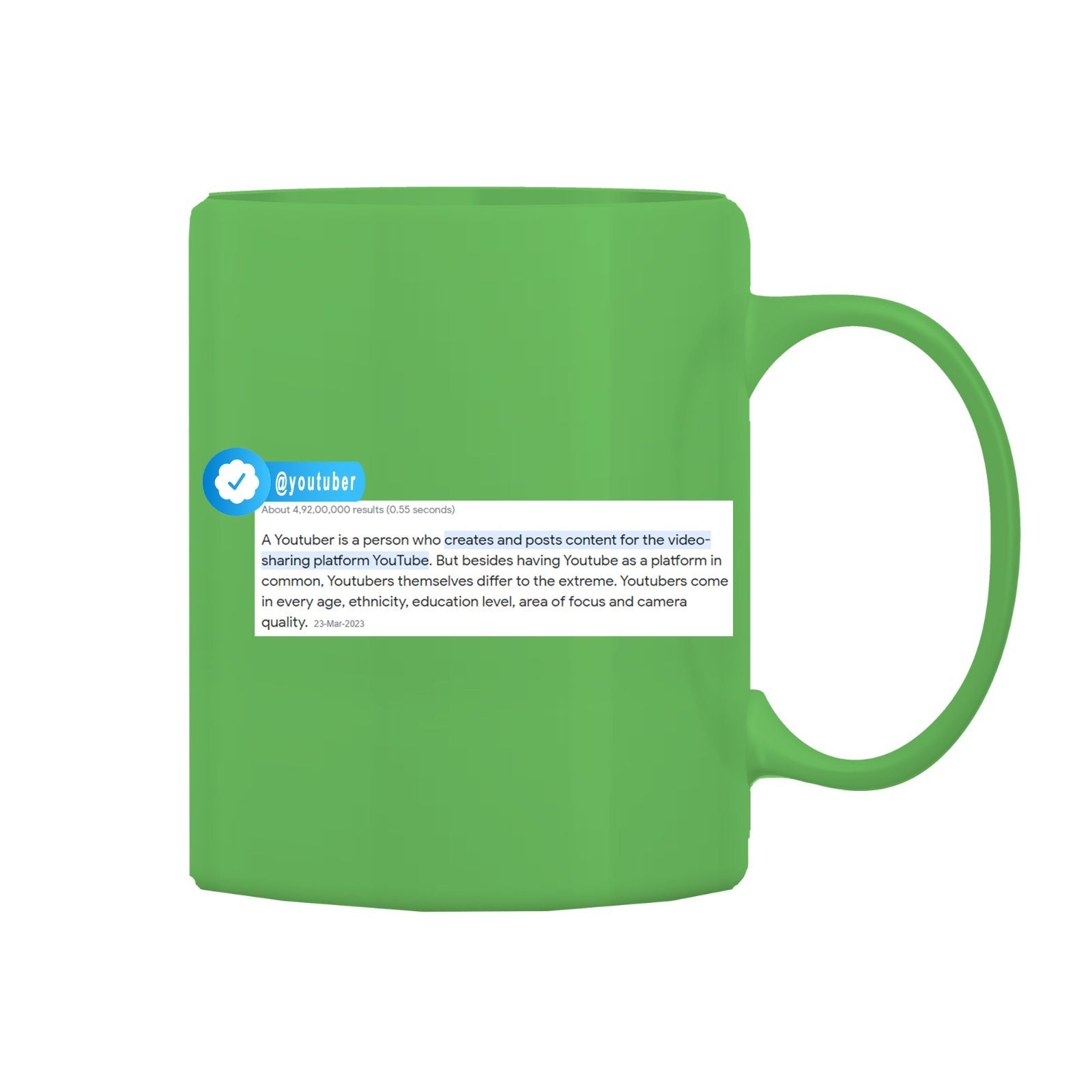 Youtuber Mug M-YT4 Desichalchitra