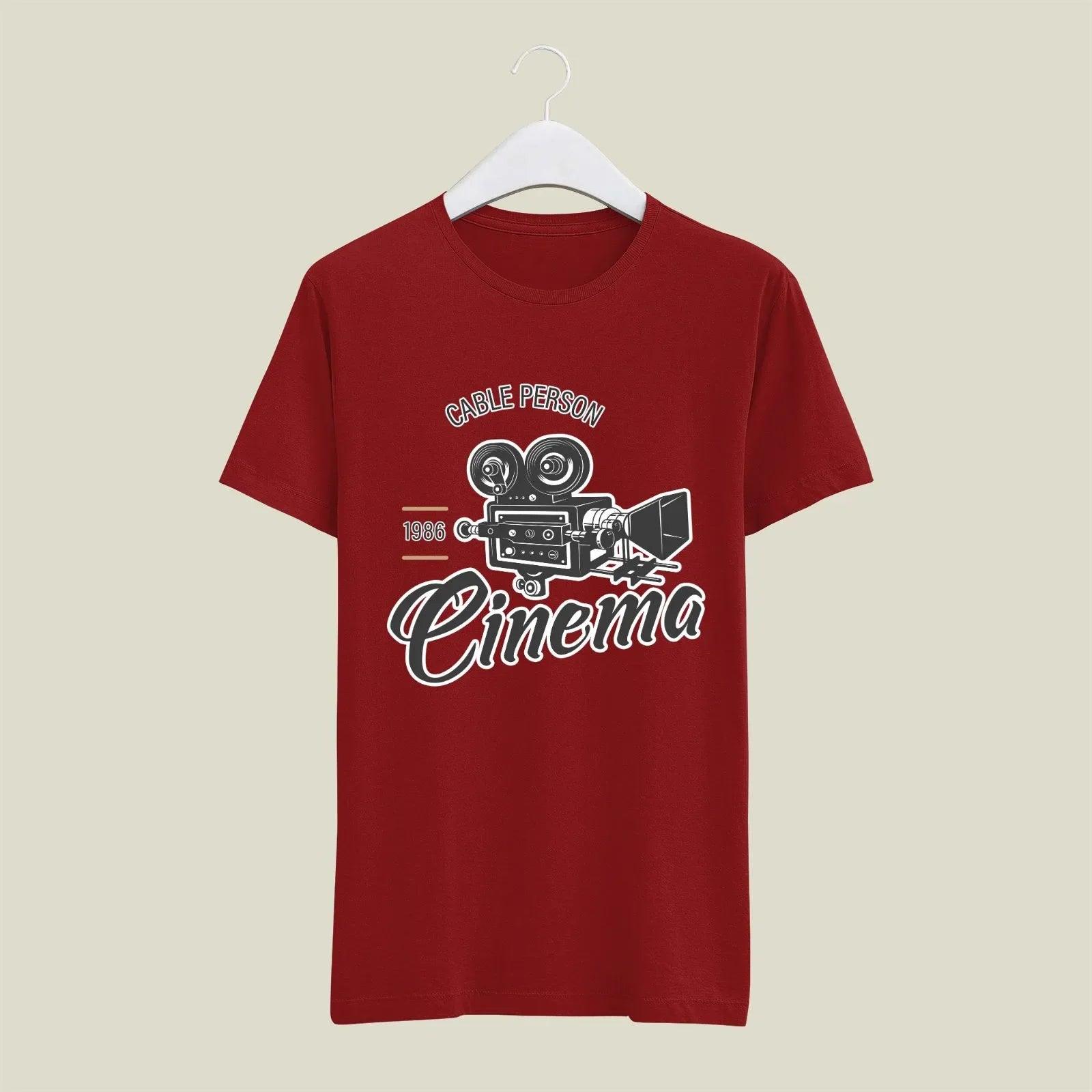Cable Person T-Shirt T-CAB7 Desichalchitra