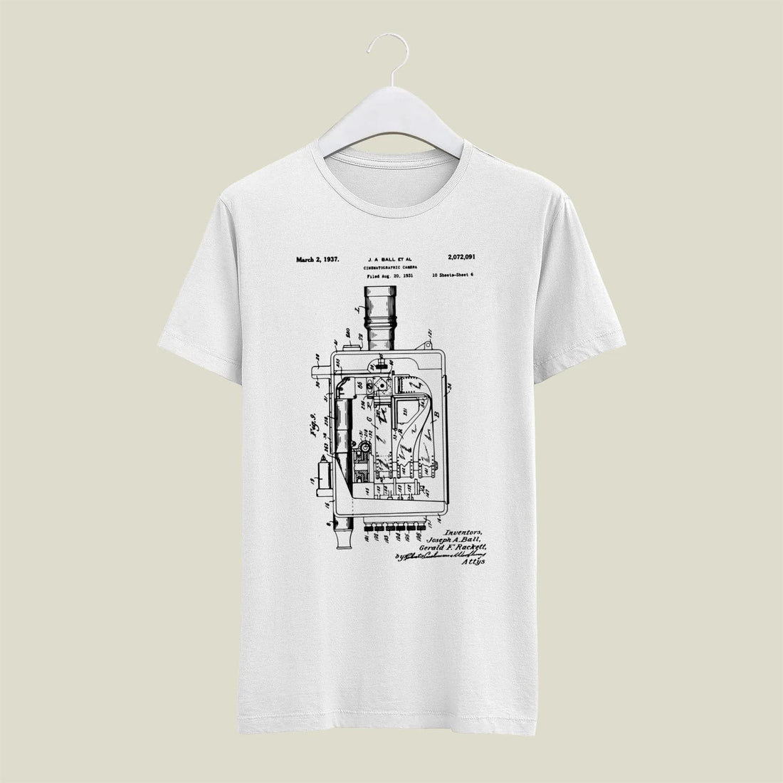 Camera Patent T-Shirt T-CMP170 Desichalchitra