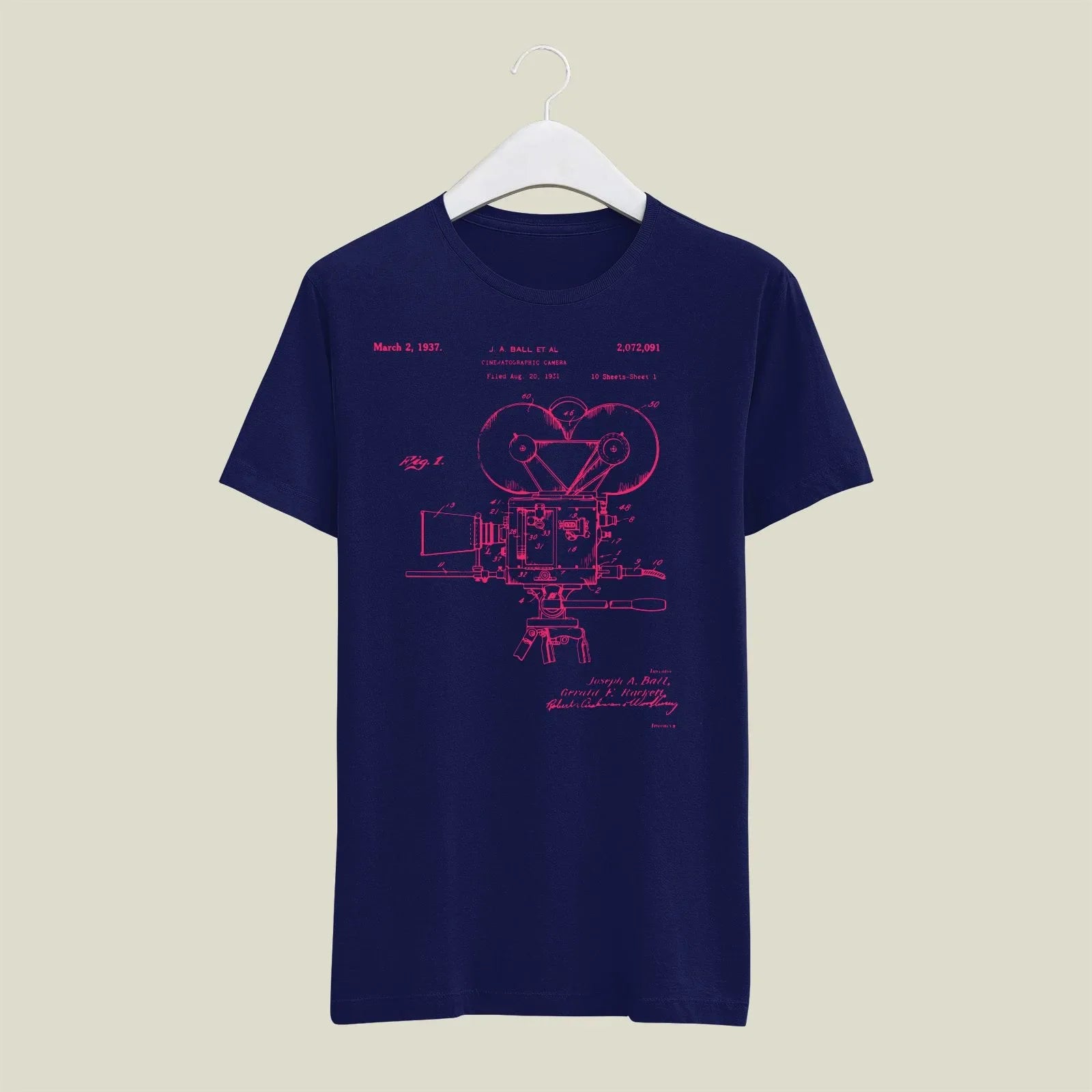Camera Patent T-Shirt T-CMP187 Desichalchitra