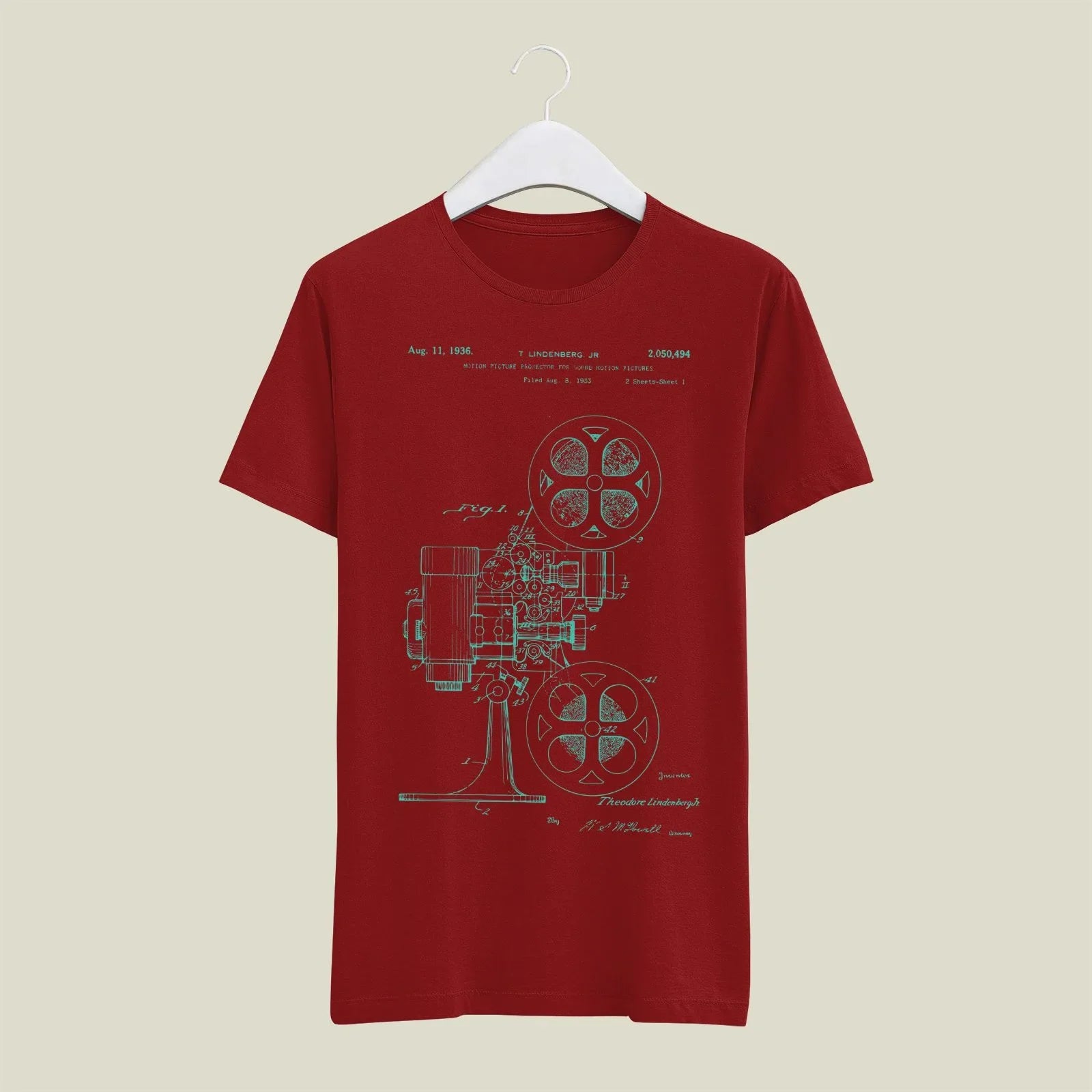 Camera Patent T-Shirt T-CMP189 Desichalchitra