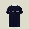 Cable Person T-Shirt T-CAB11 Desichalchitra