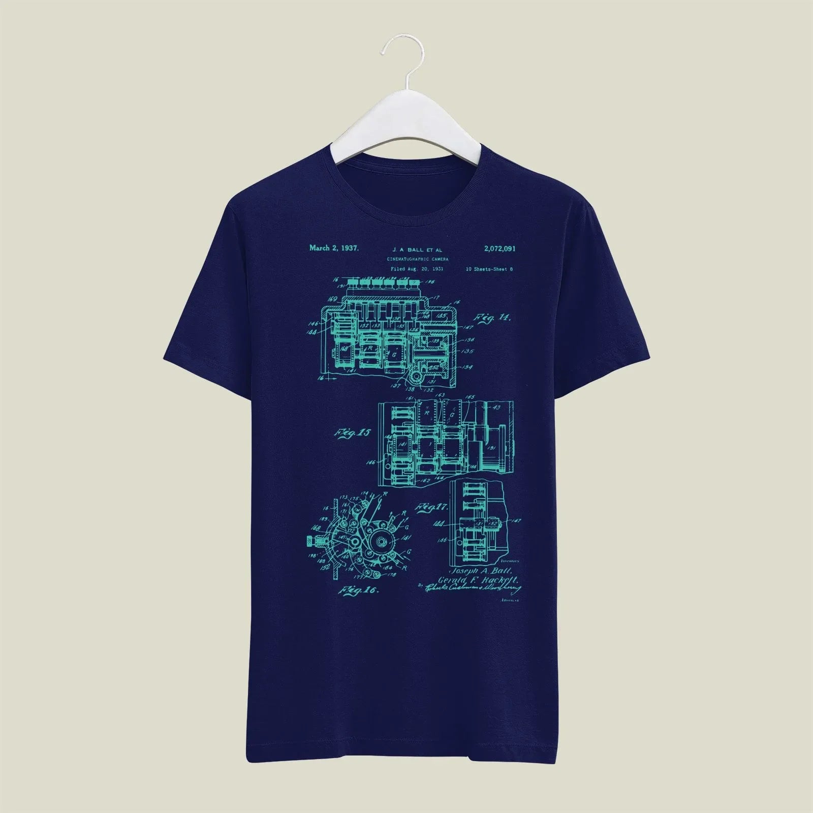 Camera Patent T-Shirt T-CMP192 Desichalchitra